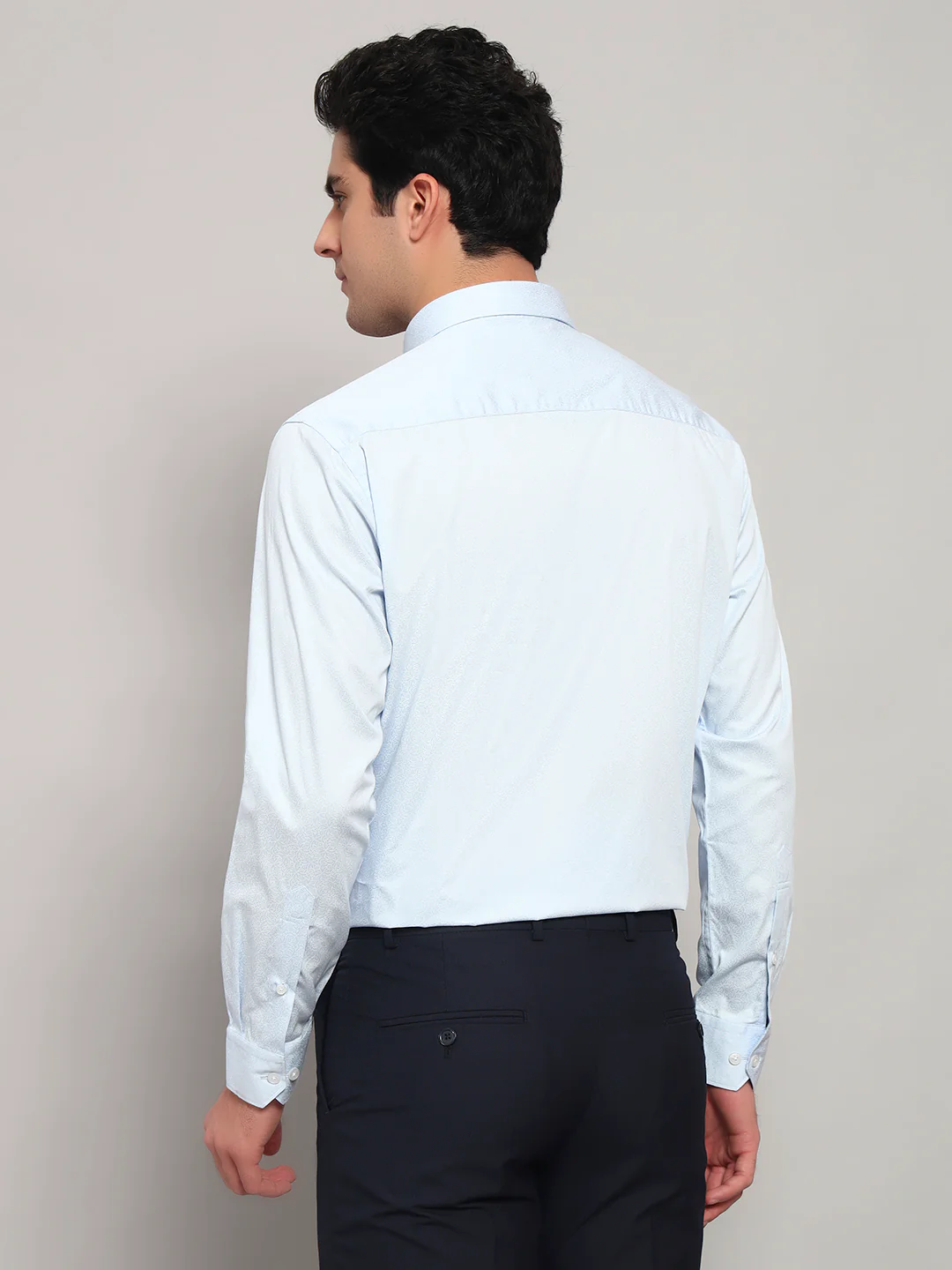 Formal Shirt for Men l Breathable & Soft with Color Fastness Regular Fit Spread Collar Neck Cotton Fabric Solid Pattern - Image 8