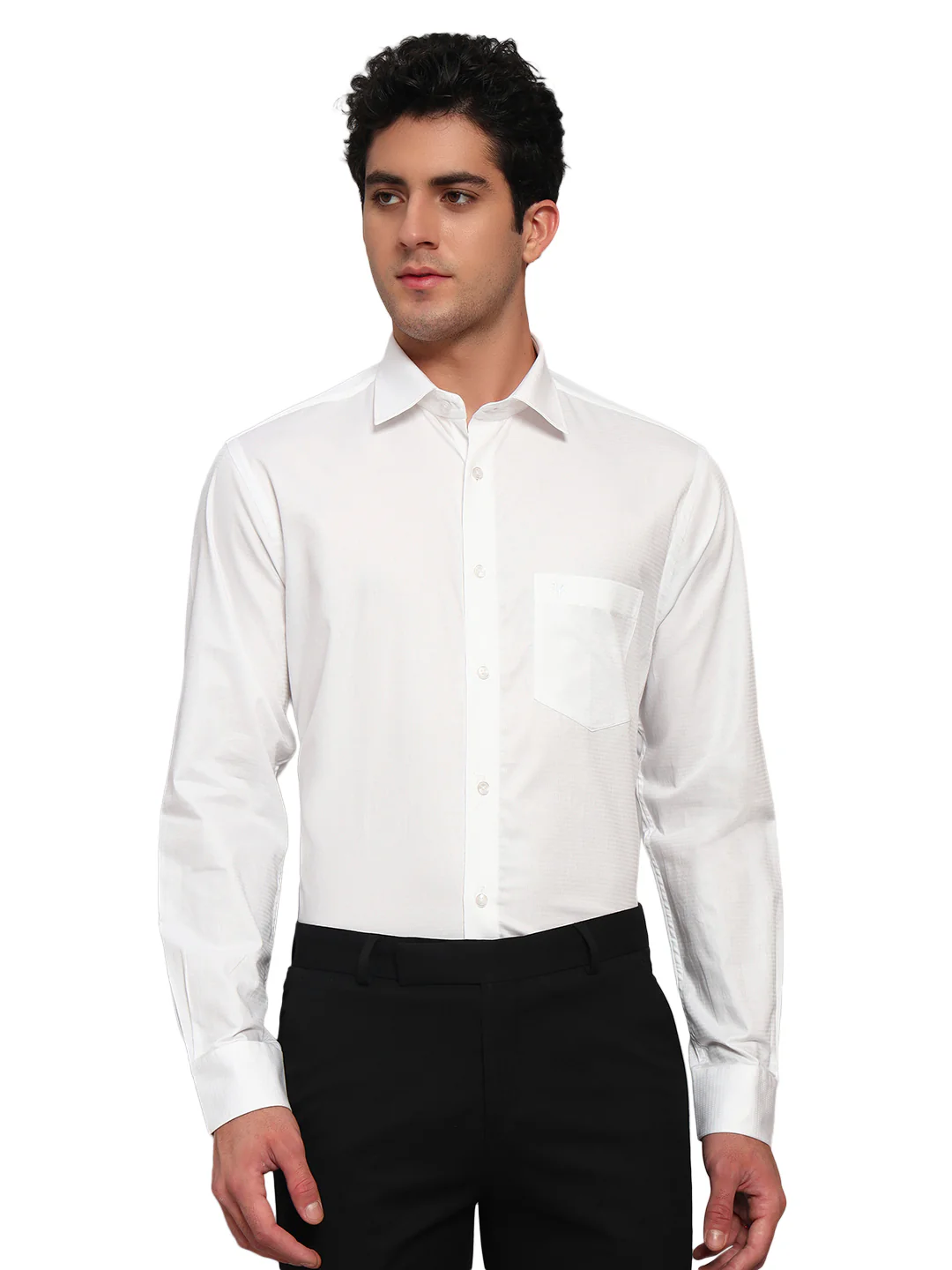 Formal Shirt for Men l Breathable & Soft with Color Fastness Regular Fit Spread Collar Neck Cotton Fabric Solid Pattern - Image 3