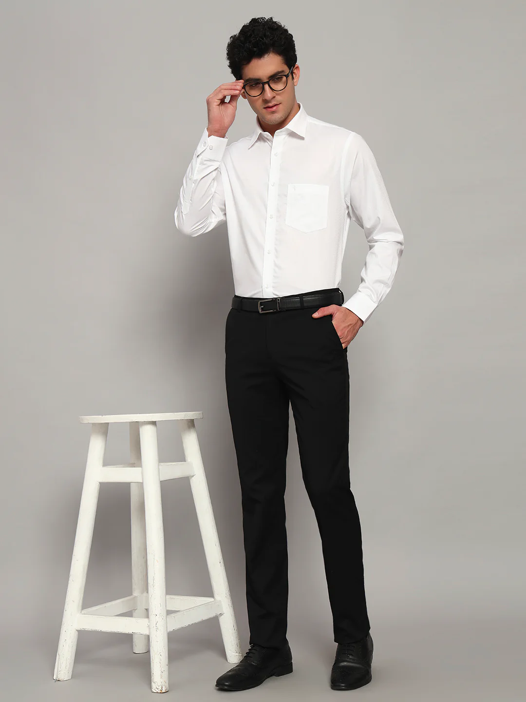 Formal Shirt for Men l Breathable & Soft with Color Fastness Regular Fit Spread Collar Neck Cotton Fabric Solid Pattern - Image 8