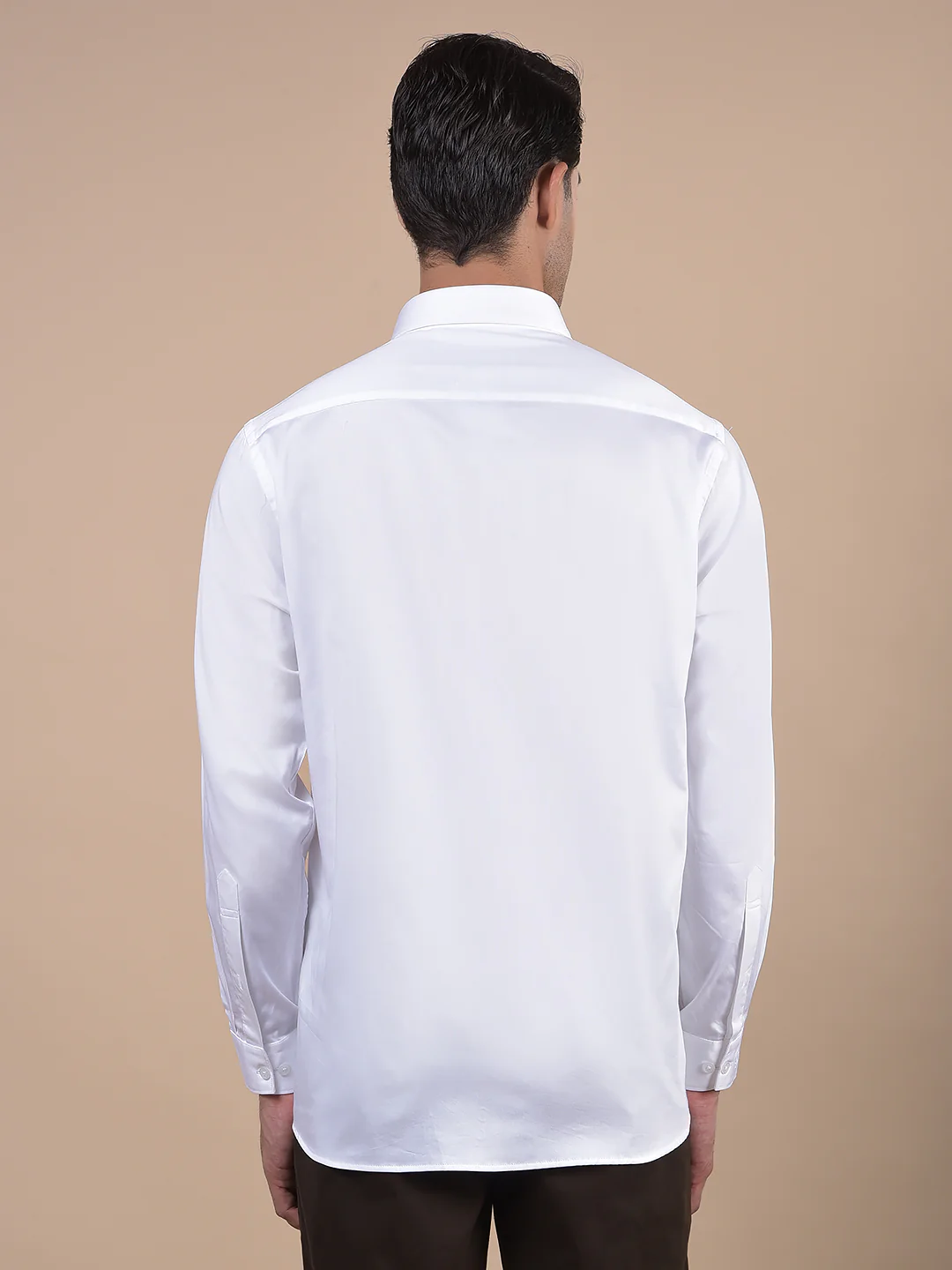 Formal Shirt for Men l Breathable & Soft with Color Fastness Regular Fit Spread Collar Neck Cotton Fabric Solid Pattern - Image 2