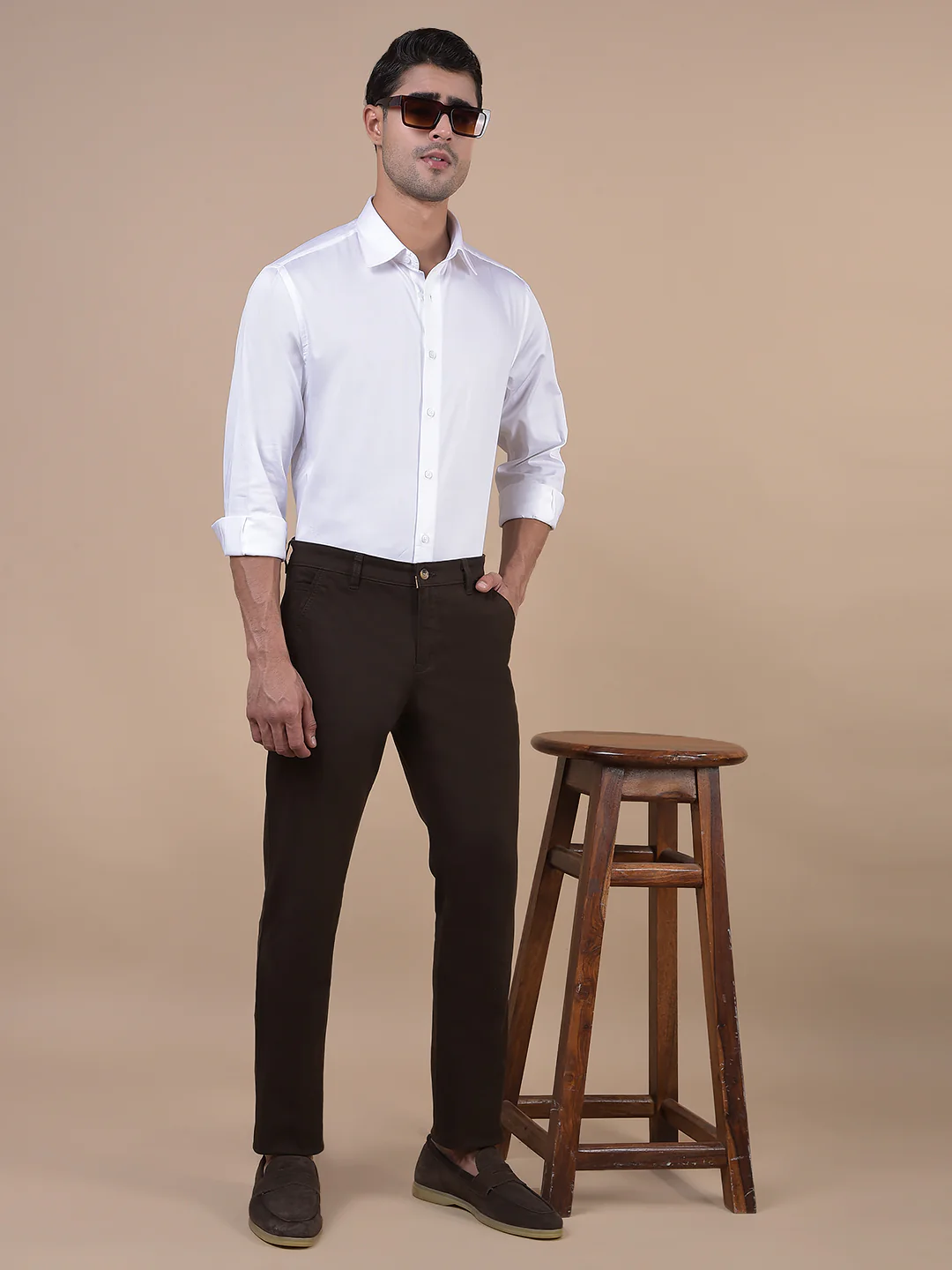 Formal Shirt for Men l Breathable & Soft with Color Fastness Regular Fit Spread Collar Neck Cotton Fabric Solid Pattern - Image 7