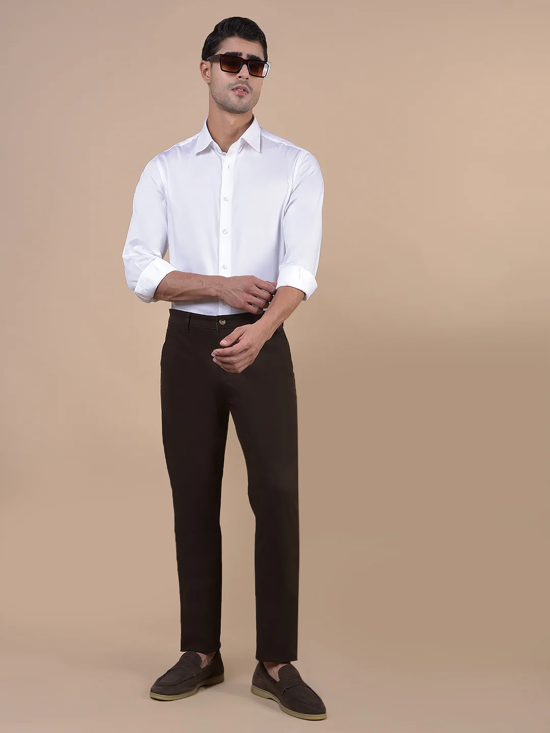 Formal Shirt for Men l Breathable & Soft with Color Fastness Regular Fit Spread Collar Neck Cotton Fabric Solid Pattern - Image 8