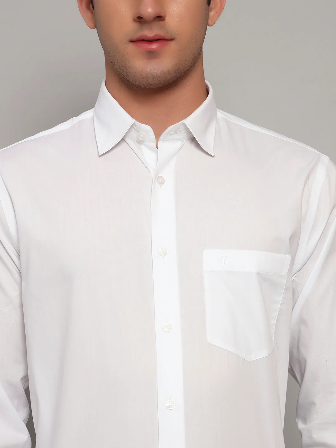 Formal Shirt for Men l Breathable & Soft with Color Fastness Regular Fit Spread Collar Neck Cotton Fabric Solid Pattern - Image 4