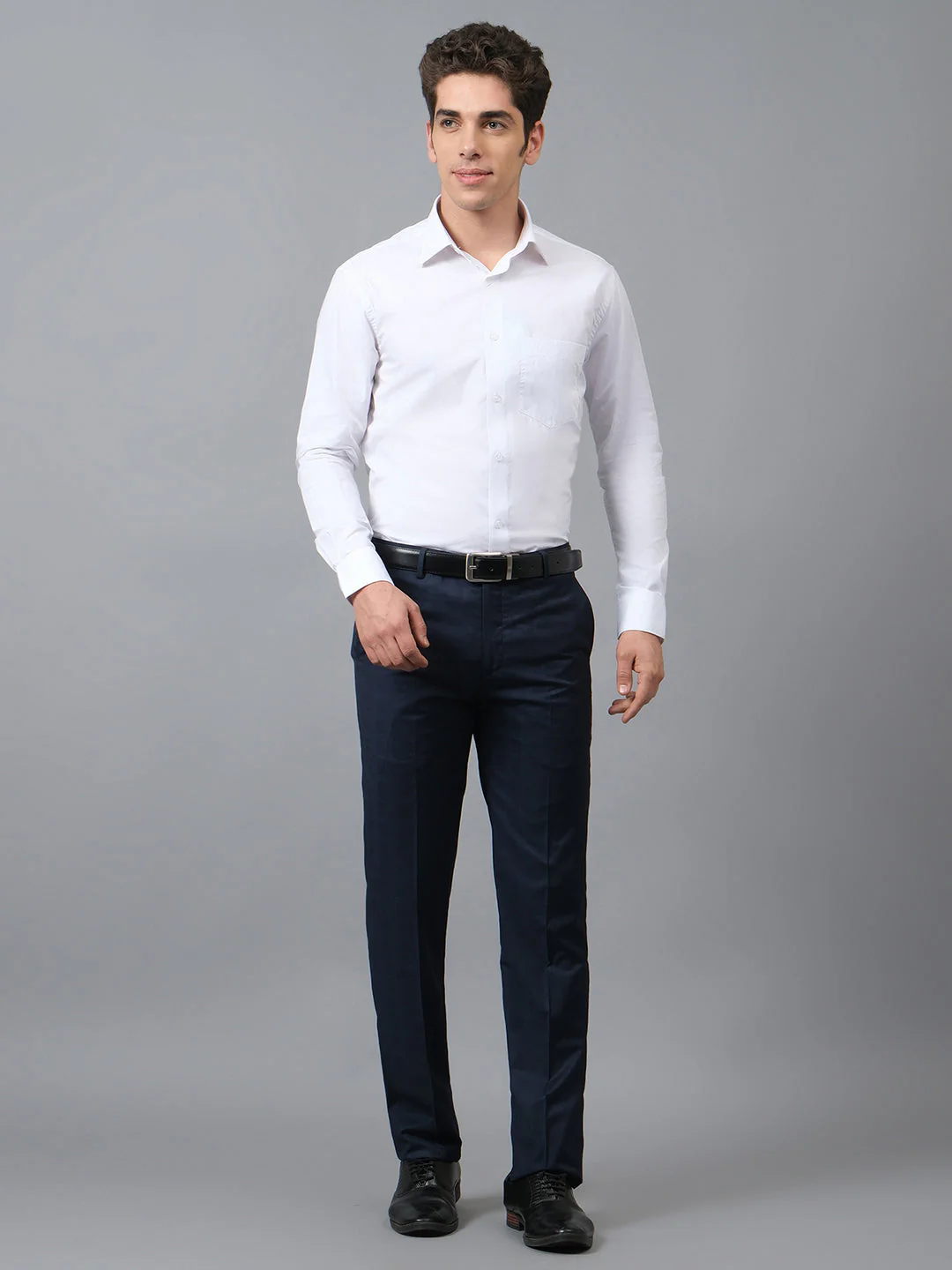 Formal Shirt for Men l Breathable & Soft with Color Fastness Regular Fit Spread Collar Neck Cotton Fabric Solid Pattern - Image 5