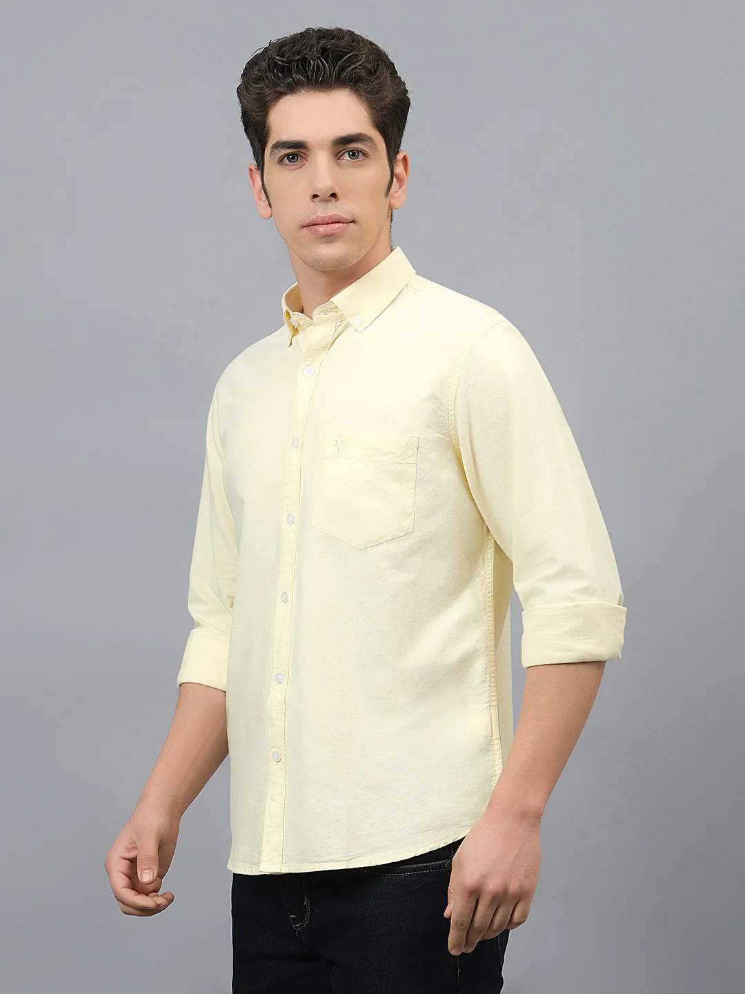 Casual Shirt for Men | Breathable & Soft with Color Fastness Regular Fit Spread Collar Neck Cotton Fabric Printed Pattern - Image 3