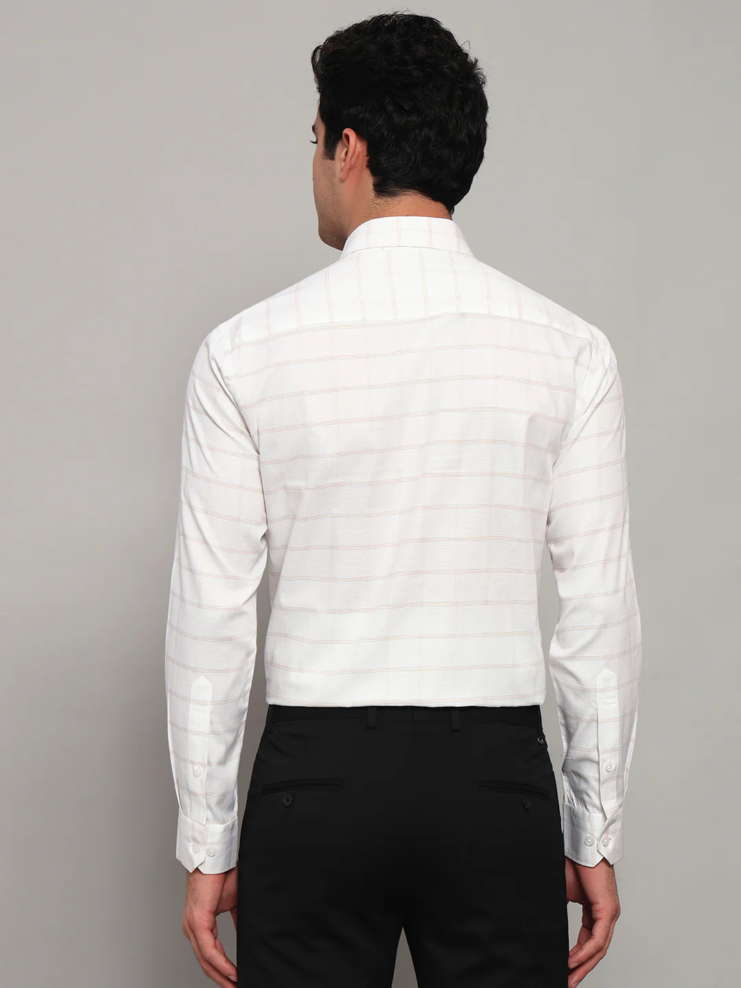Formal Shirt for Men l Breathable & Soft with Color Fastness Regular Fit Spread Collar Neck Cotton Fabric Striped Pattern - Image 2