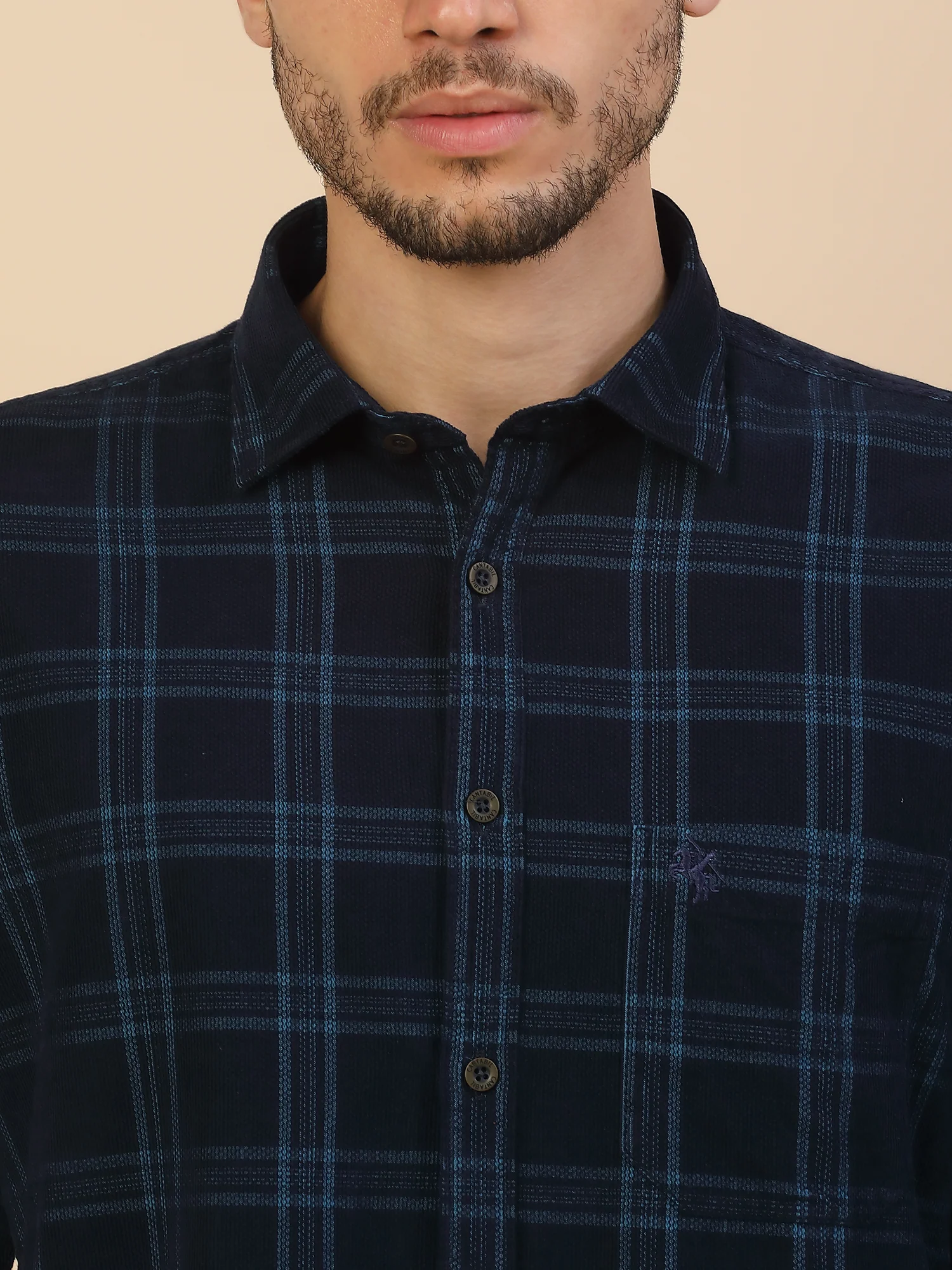 Men's Stylish Checkered Casual Shirt | Regular Fit | Full Sleeve | Pure Cotton | Smart Casual Wear - Image 7