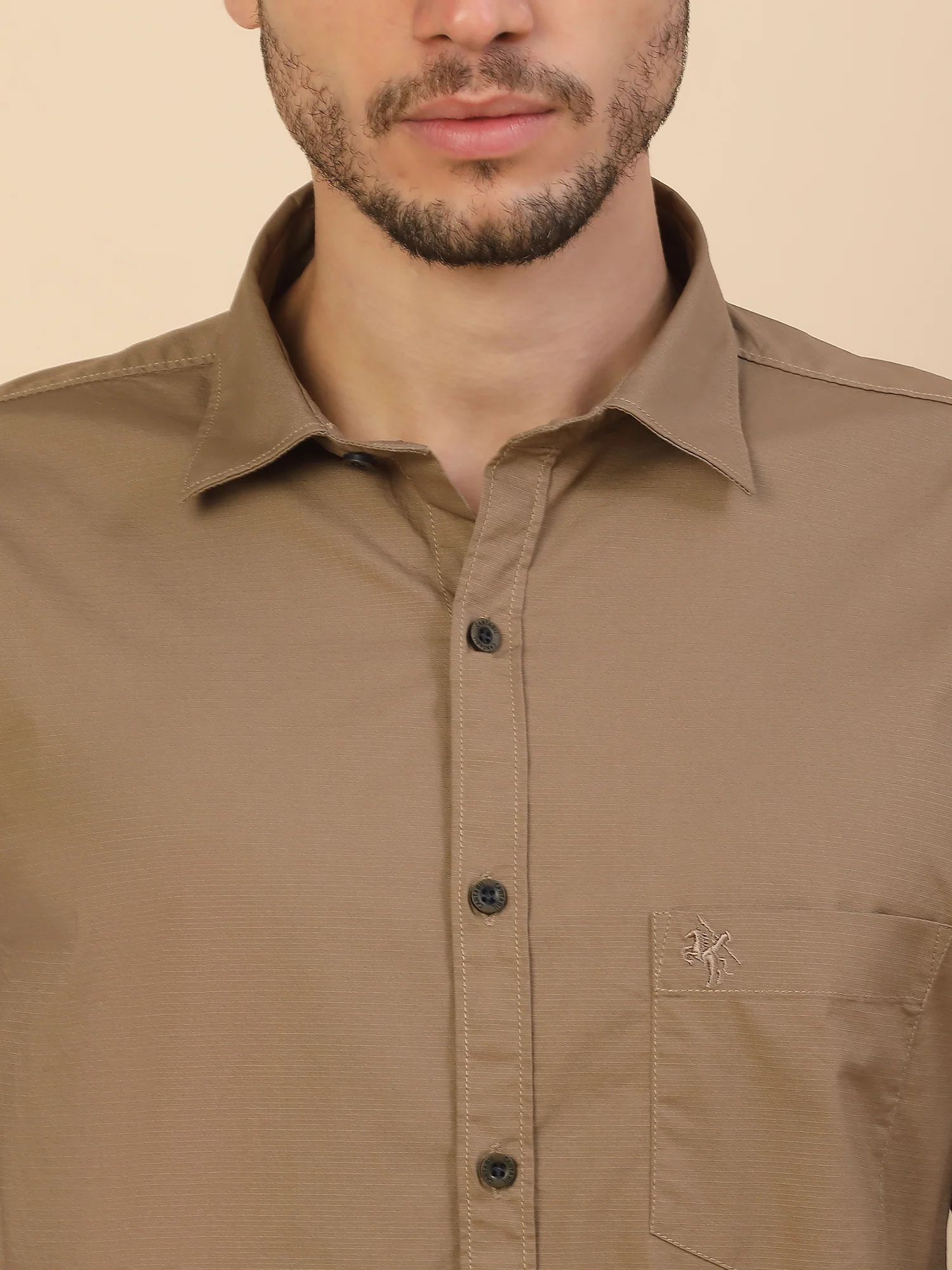 Men's Stylish Solid Casual Shirt | Regular Fit | Full Sleeve | Cotton Blend | Smart Casual Wear - Image 5