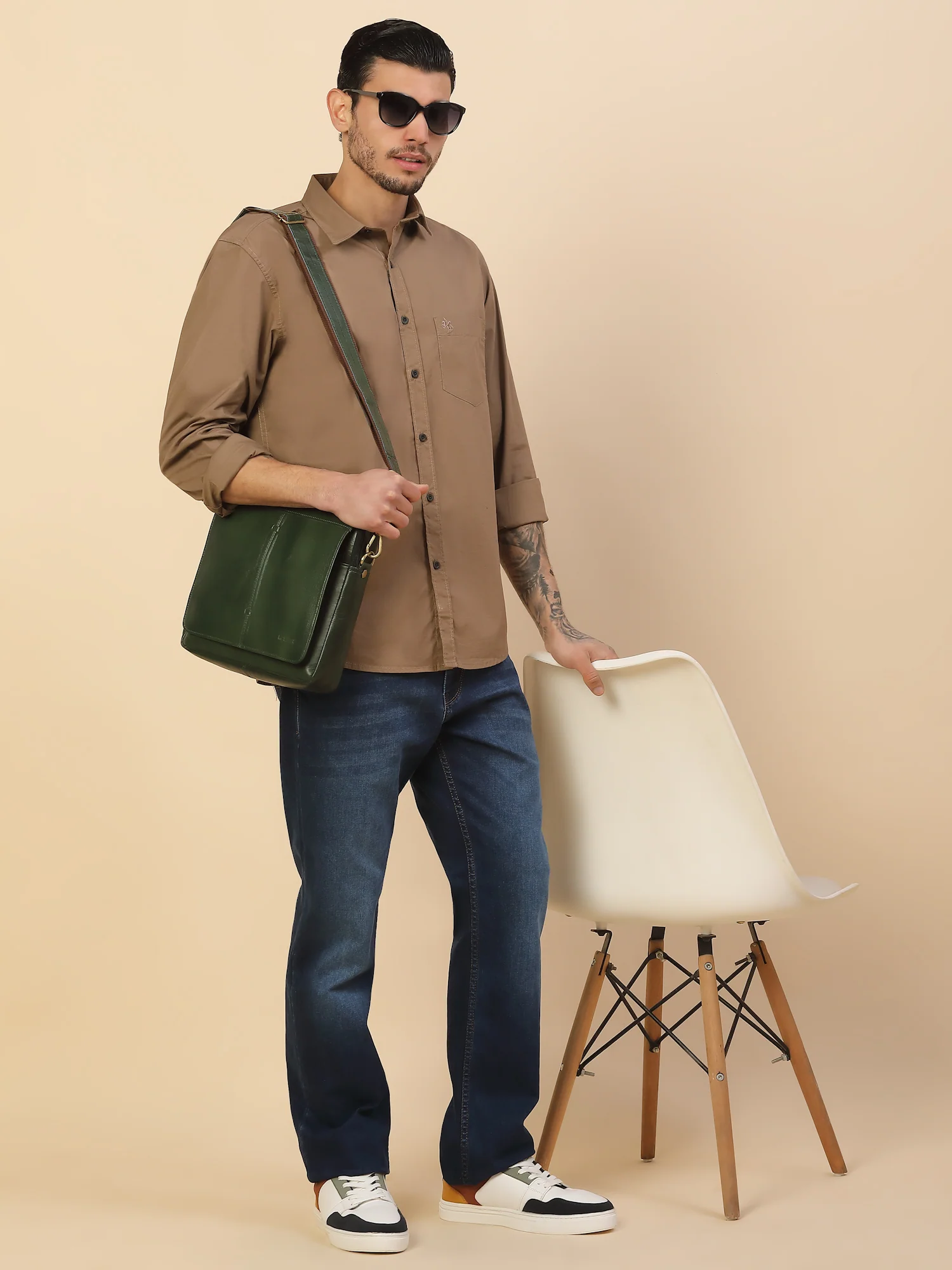 Men's Stylish Solid Casual Shirt | Regular Fit | Full Sleeve | Pure Cotton | Smart Casual Wear (Copy) - Image 2
