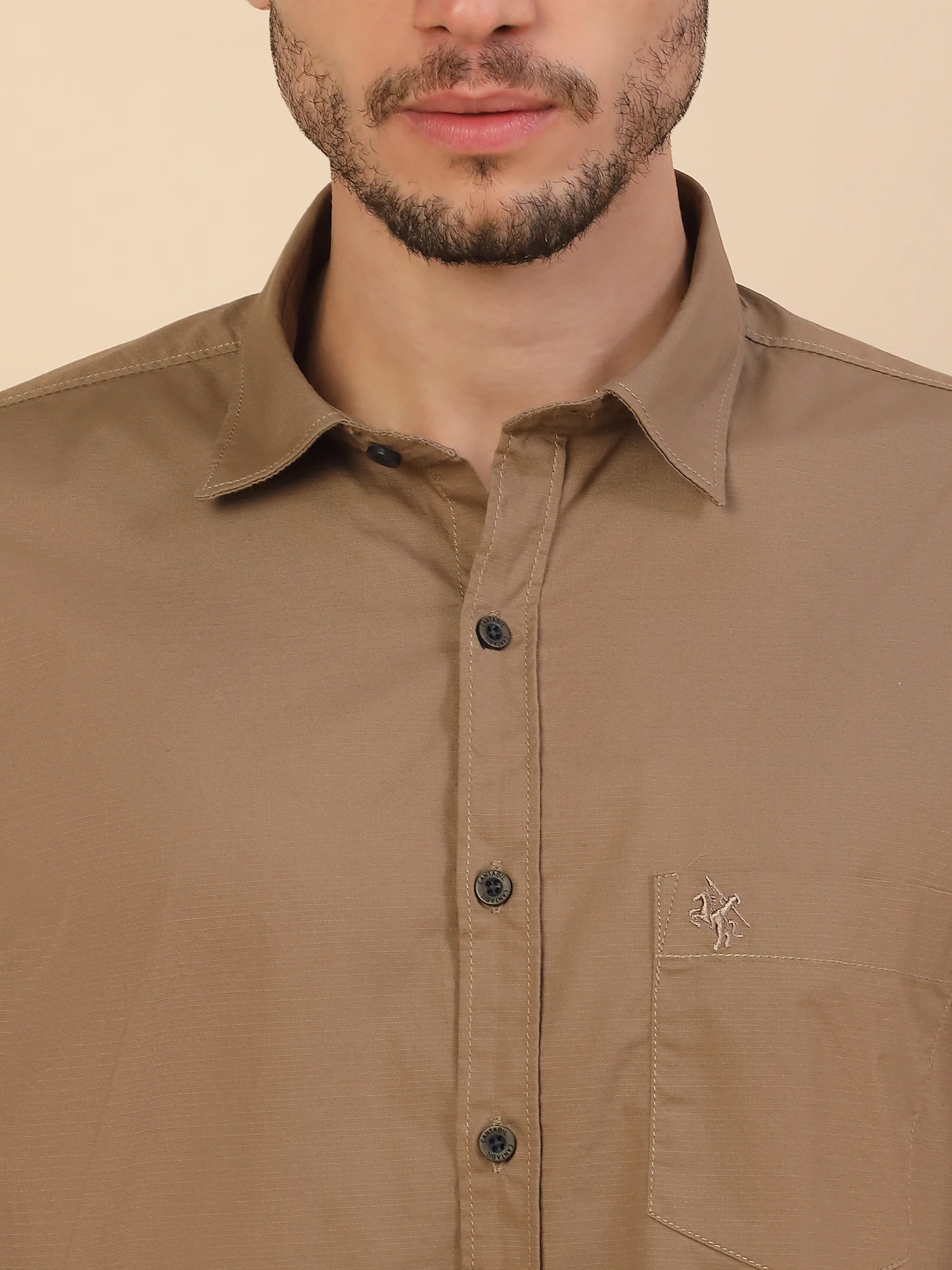 Men's Stylish Solid Casual Shirt | Regular Fit | Full Sleeve | Pure Cotton | Smart Casual Wear (Copy) - Image 5
