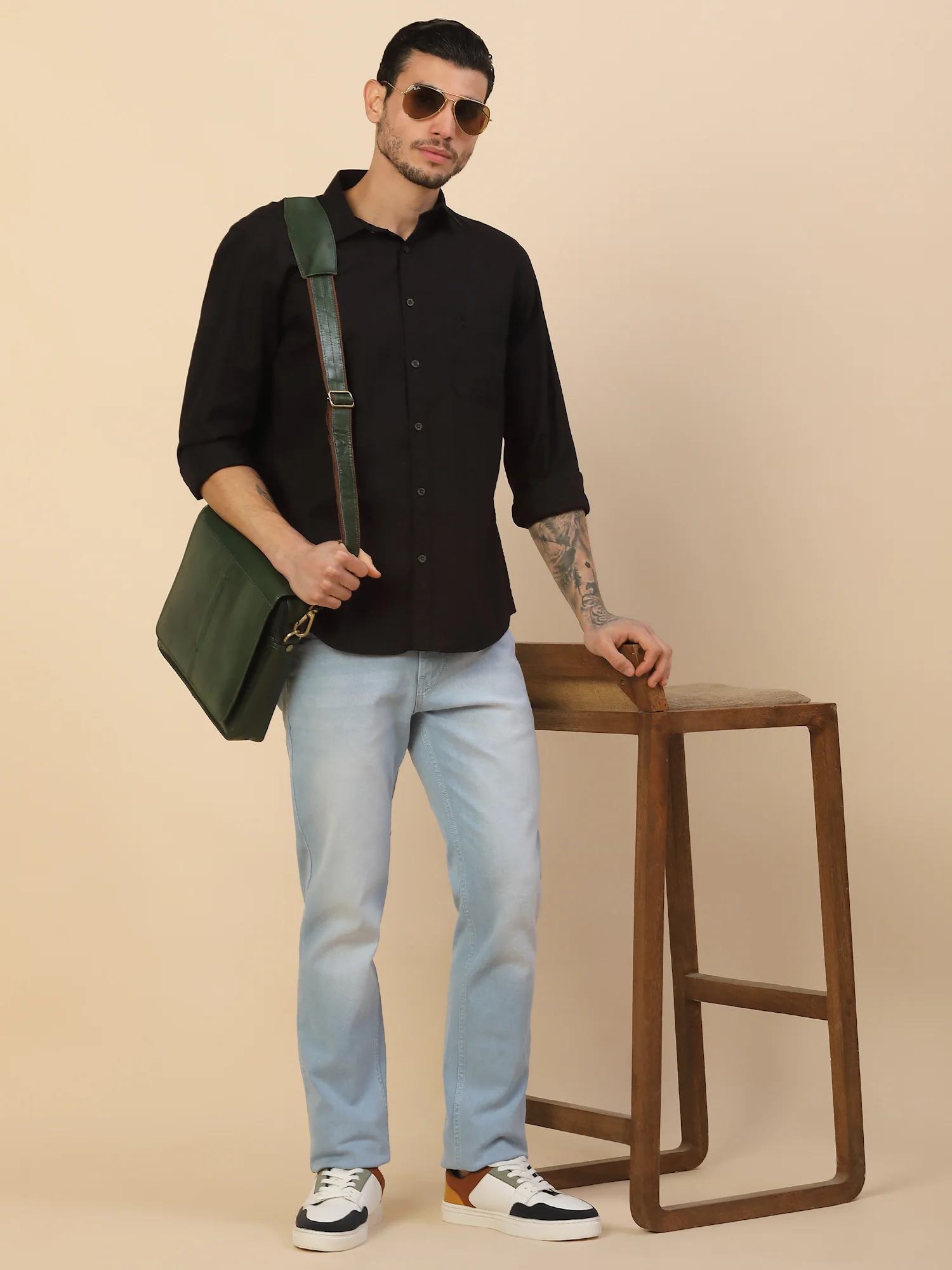 Men's Stylish Checkered Casual Shirt | Regular Fit | Full Sleeve | Pure Cotton | Smart Casual Wear - Image 2