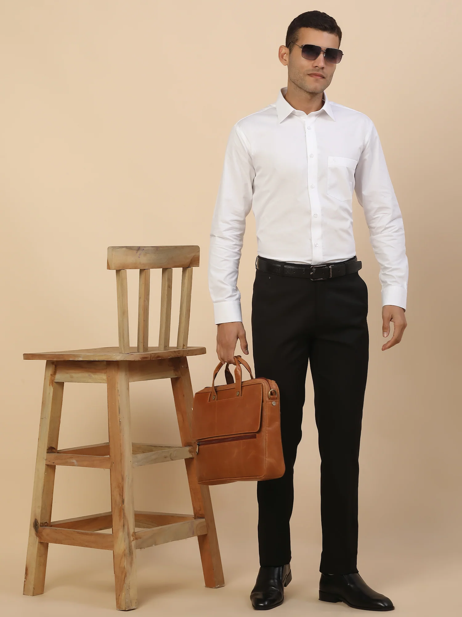 Men's Stylish Self Design Formal Shirt | Regular Fit | Full Sleeve | Pure Cotton | Smart Formal Wear - Image 2