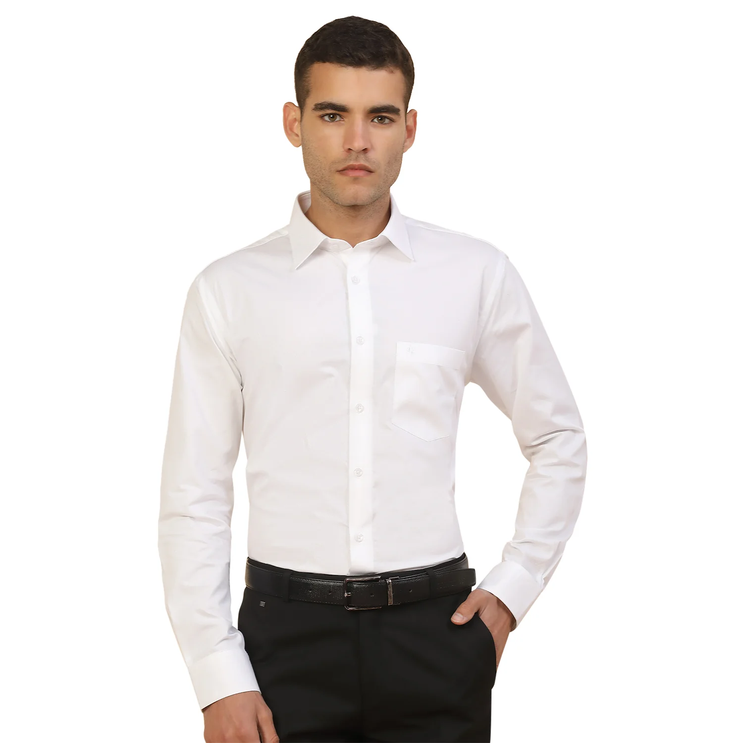 Men's Stylish Self Design Formal Shirt | Regular Fit | Full Sleeve | Pure Cotton | Smart Formal Wear - Image 9