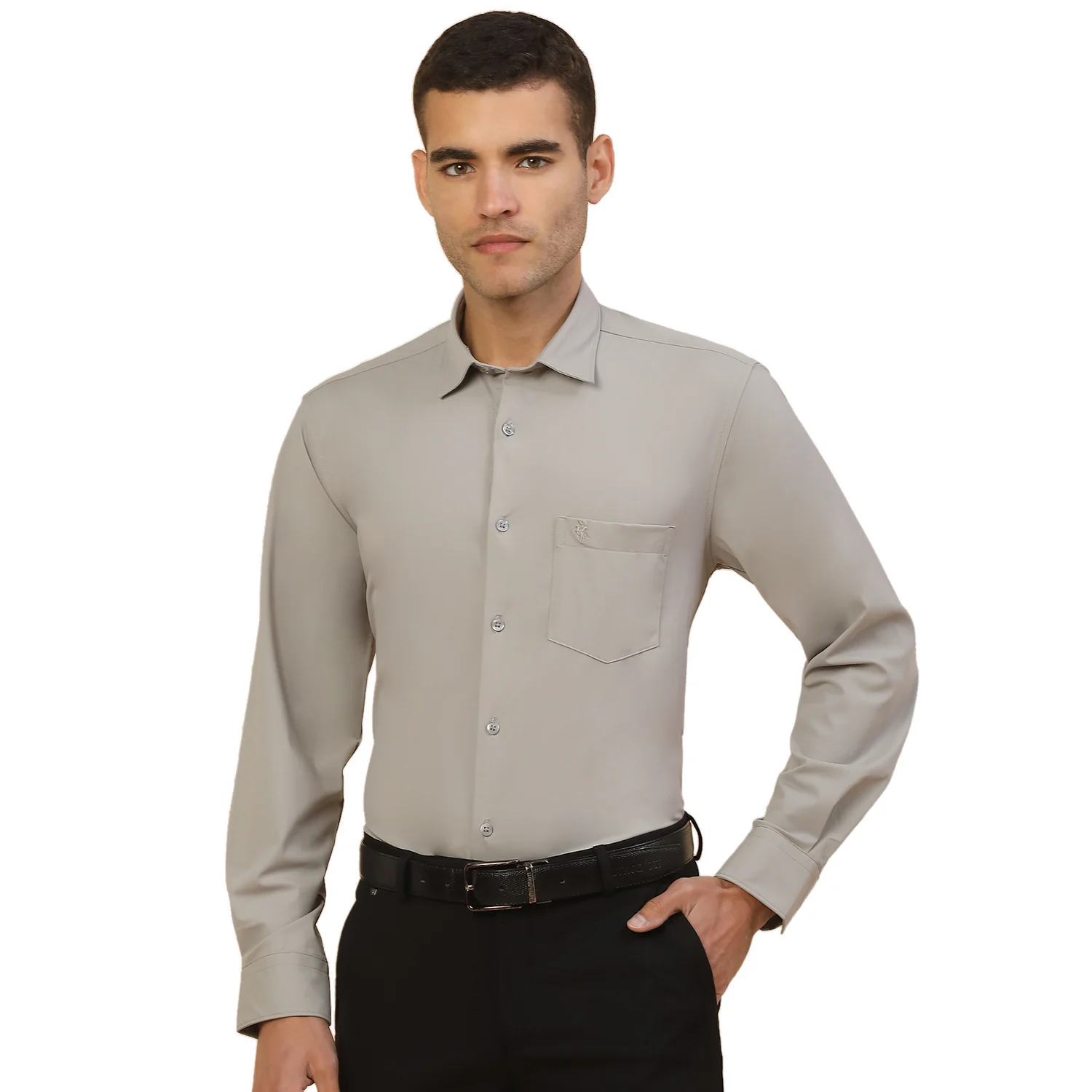 Men's Stylish Solid Formal Shirt | Regular Fit | Full Sleeve | Polyester | Smart Formal Wear - Image 9