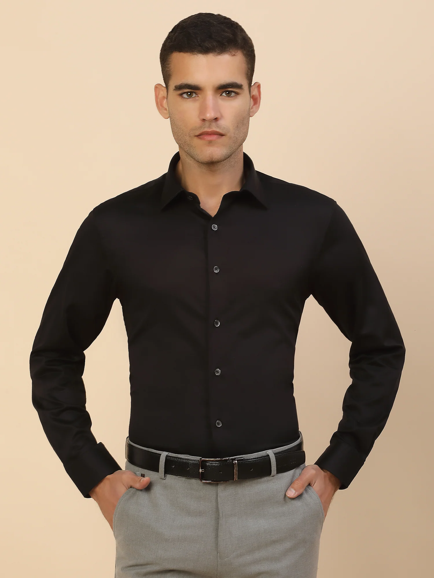 Men's Stylish Solid Party Shirt | Regular Fit | Full Sleeve | Pure Cotton | Smart Party Wear