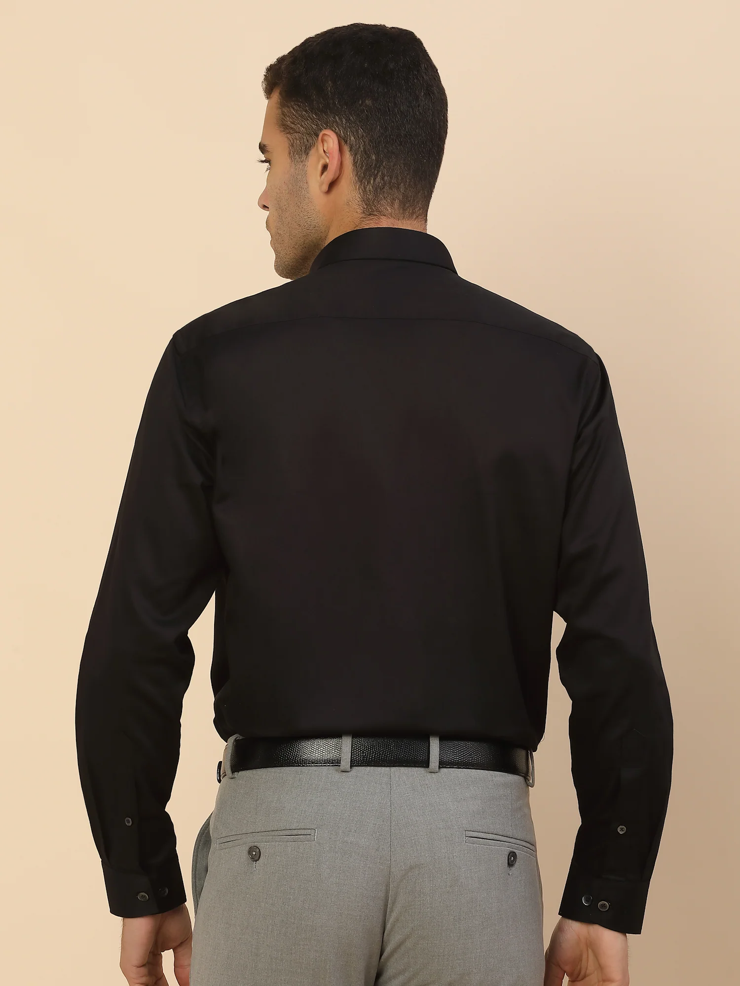 Men's Stylish Solid Party Shirt | Regular Fit | Full Sleeve | Pure Cotton | Smart Party Wear - Image 3