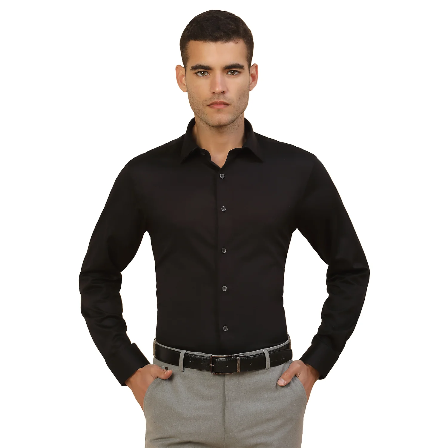 Men's Stylish Solid Party Shirt | Regular Fit | Full Sleeve | Pure Cotton | Smart Party Wear - Image 8