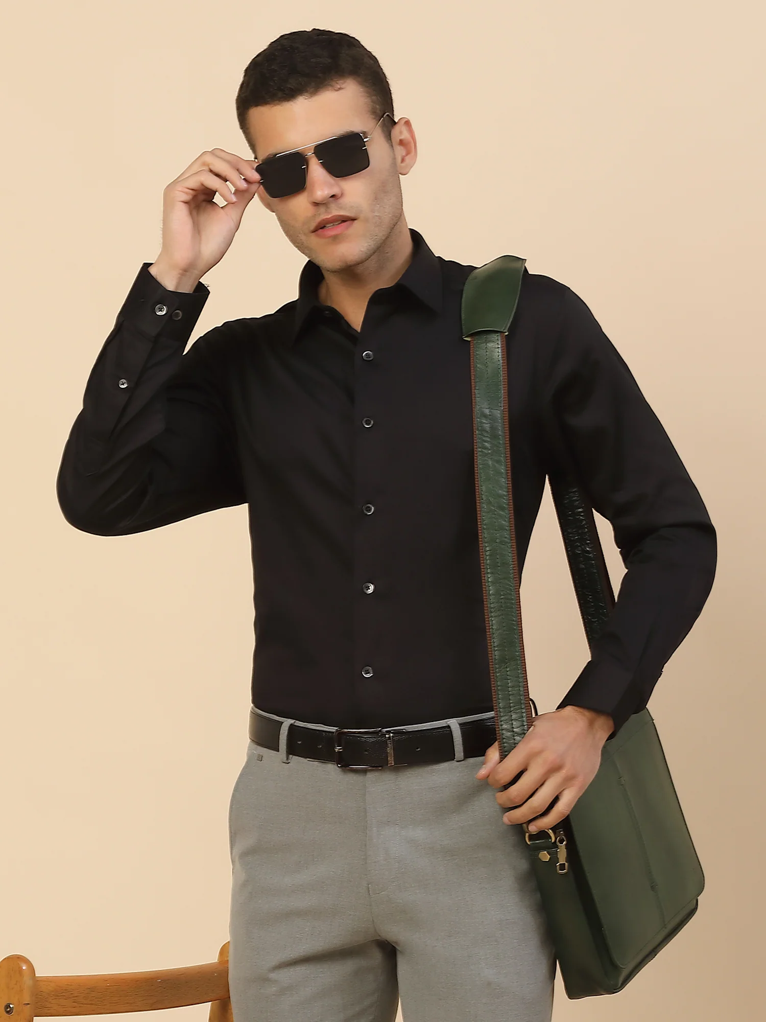 Men's Stylish Solid Party Shirt | Regular Fit | Full Sleeve | Pure Cotton | Smart Party Wear - Image 9