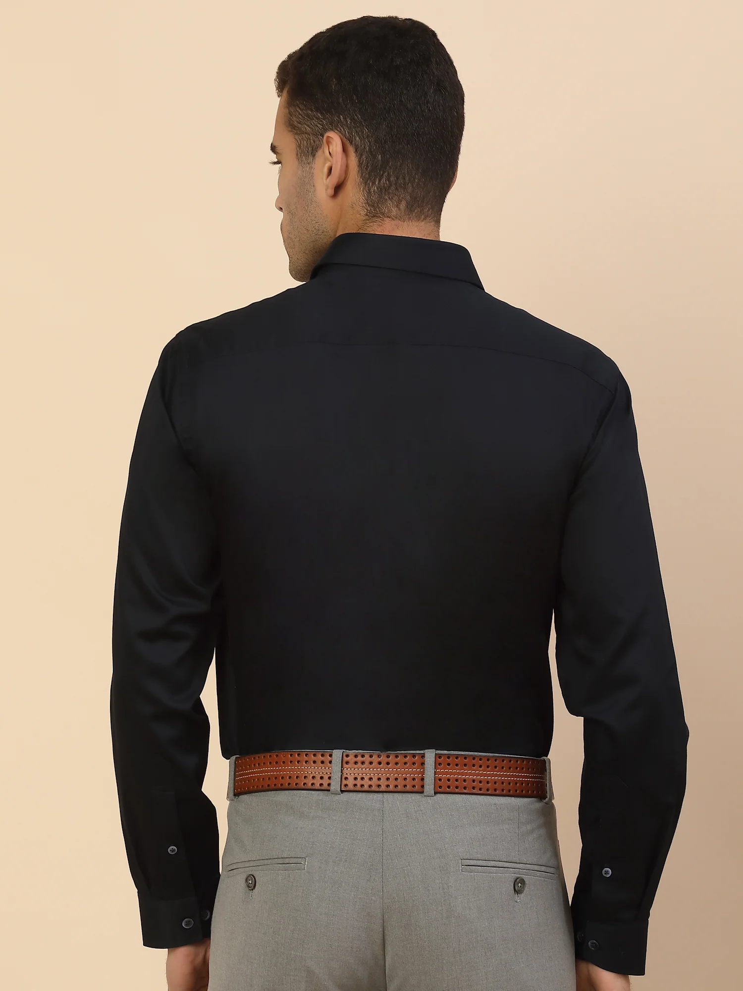 Men's Stylish Solid Party Shirt | Regular Fit | Full Sleeve | Pure Cotton | Smart Party Wear - Image 3