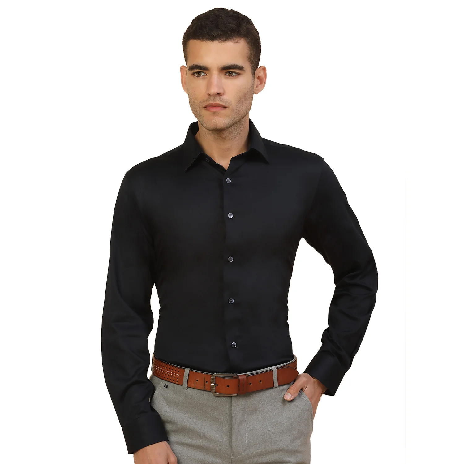 Men's Stylish Solid Party Shirt | Regular Fit | Full Sleeve | Pure Cotton | Smart Party Wear - Image 8