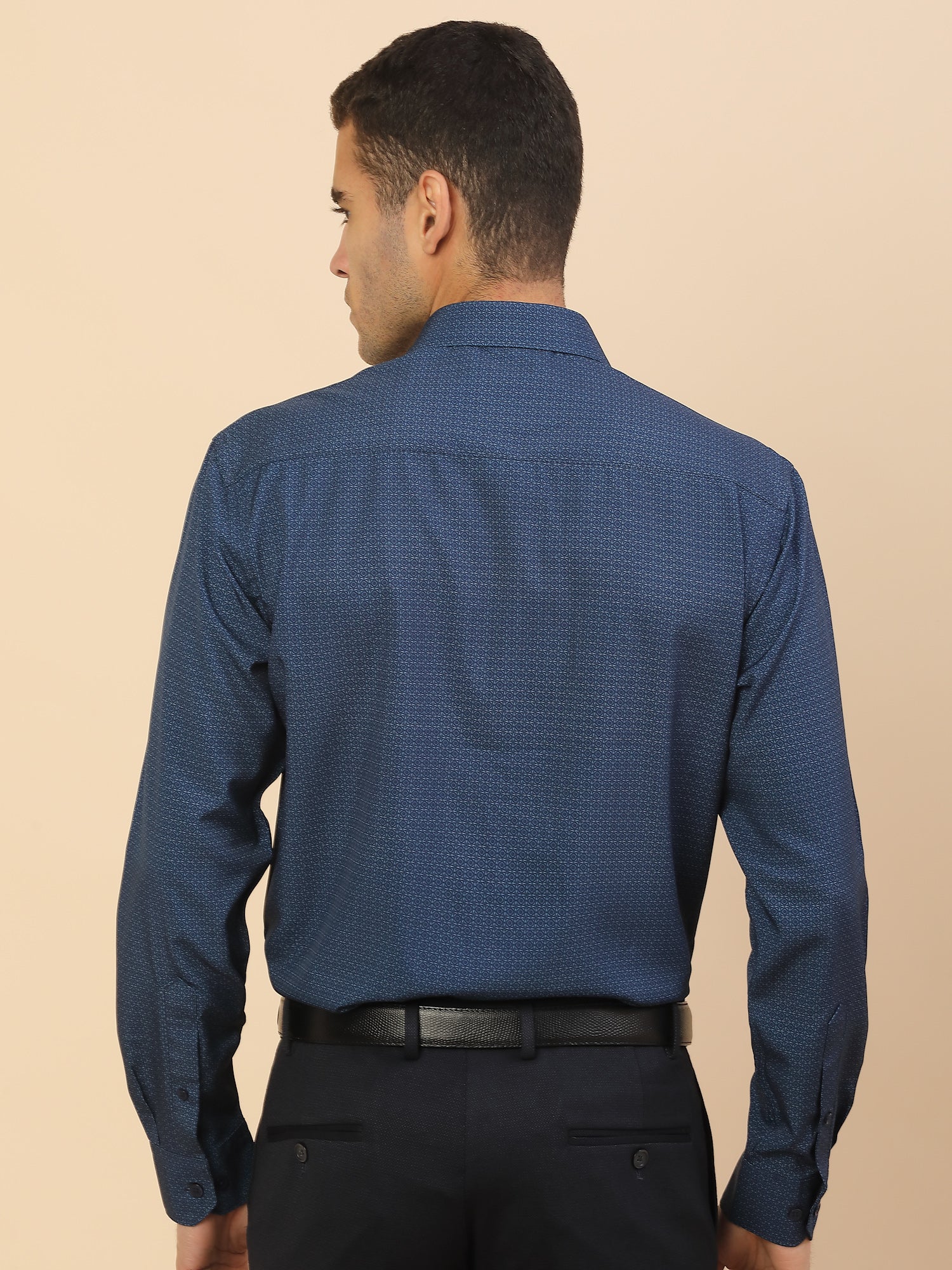 Men's Stylish Printed Formal Shirt | Regular Fit | Full Sleeve | Polyester | Smart Formal Wear - Image 2
