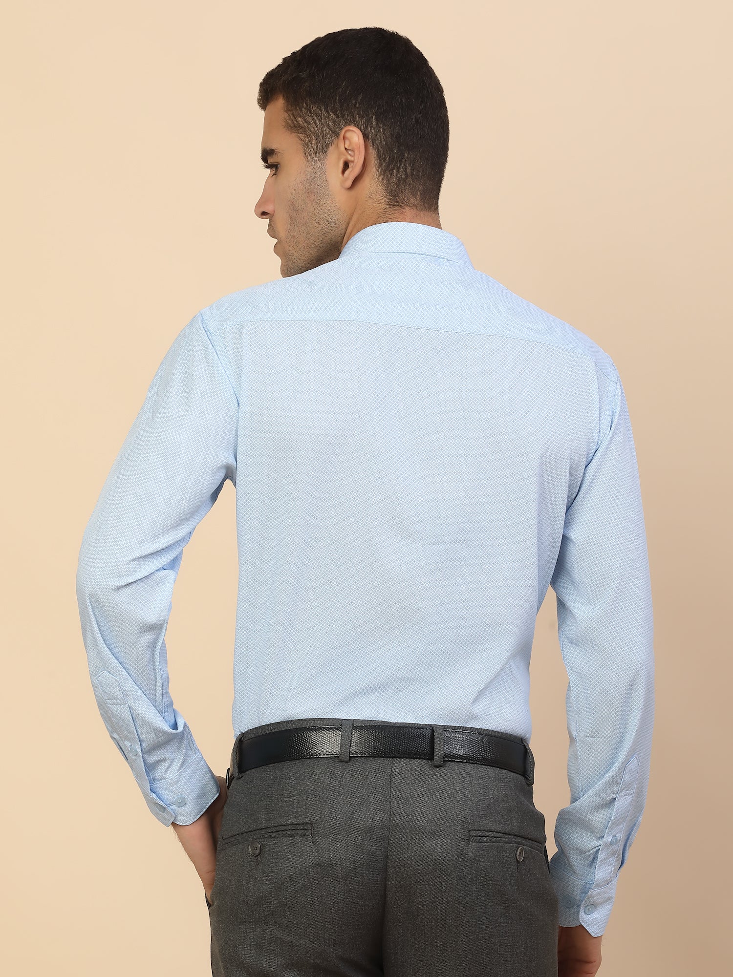 Men's Stylish Printed Formal Shirt | Regular Fit | Full Sleeve | Polyester | Smart Formal Wear - Image 8