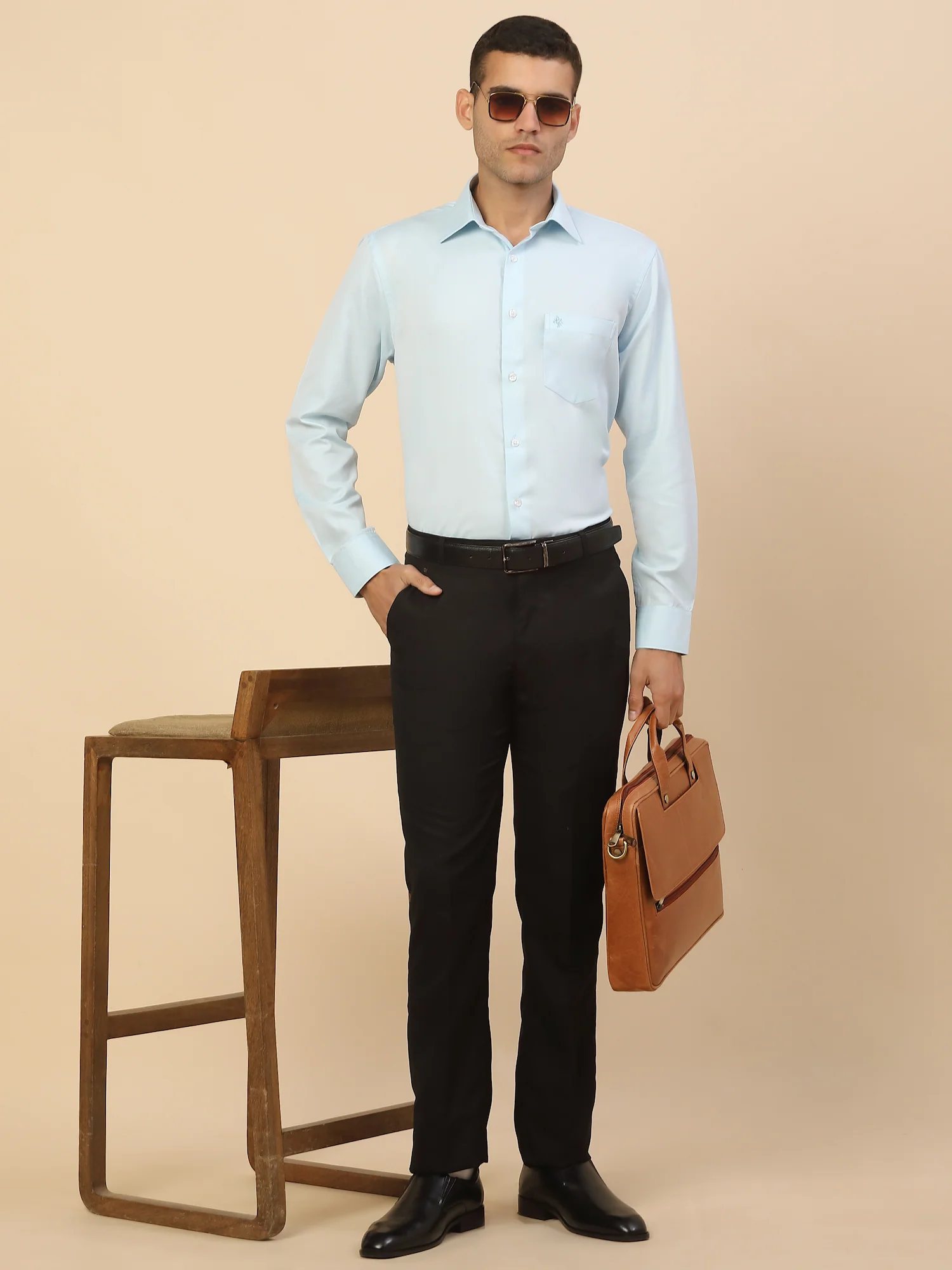 Men's Stylish Solid Formal Shirt | Regular Fit | Full Sleeve | Pure Cotton | Smart Formal Wear - Image 2