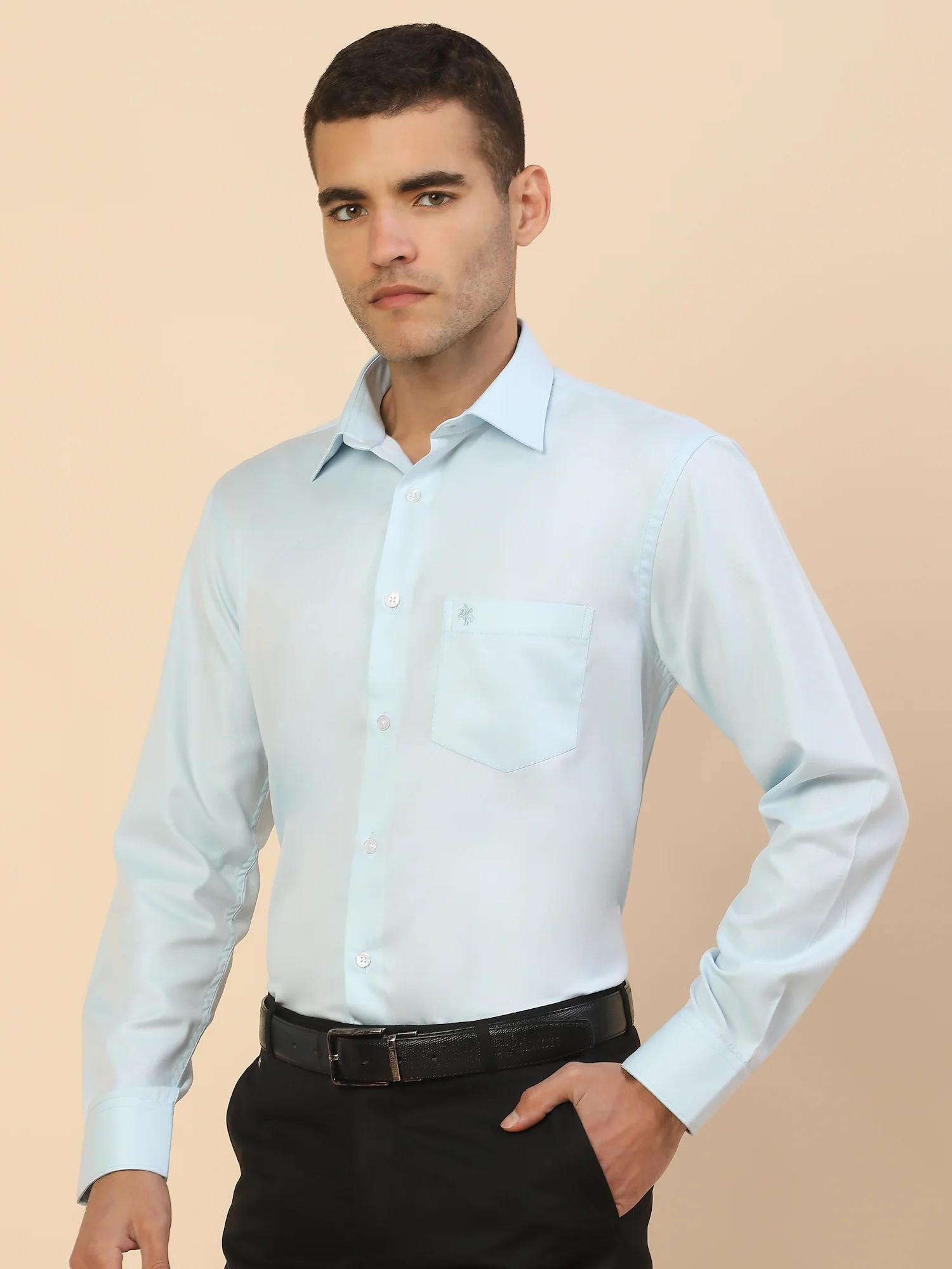 Men's Stylish Solid Formal Shirt | Regular Fit | Full Sleeve | Pure Cotton | Smart Formal Wear - Image 4