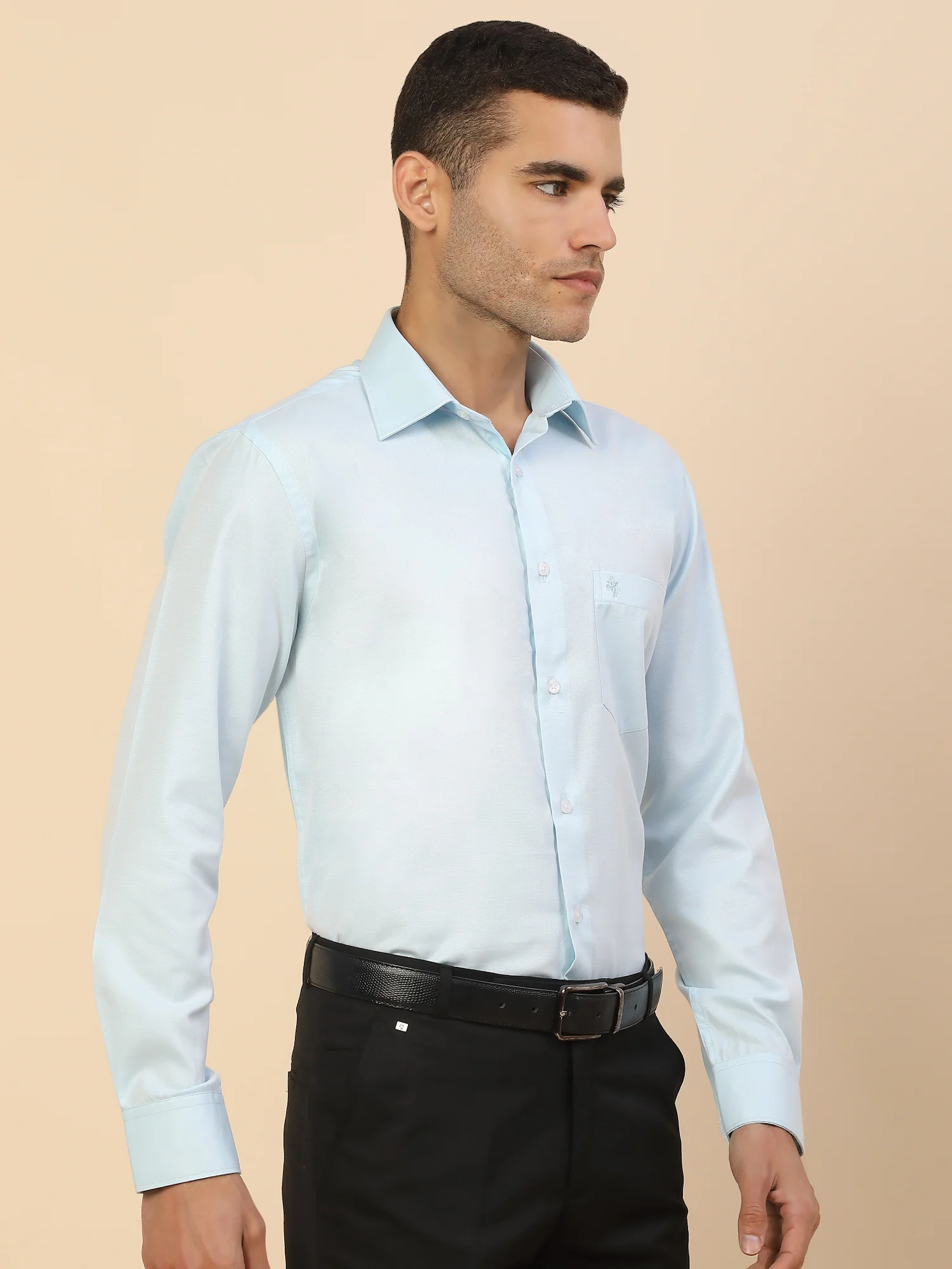 Men's Stylish Solid Formal Shirt | Regular Fit | Full Sleeve | Pure Cotton | Smart Formal Wear - Image 5