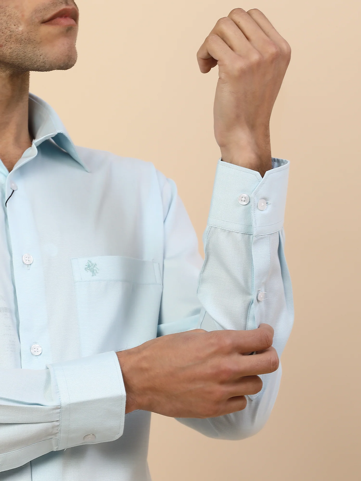 Men's Stylish Solid Formal Shirt | Regular Fit | Full Sleeve | Pure Cotton | Smart Formal Wear - Image 7