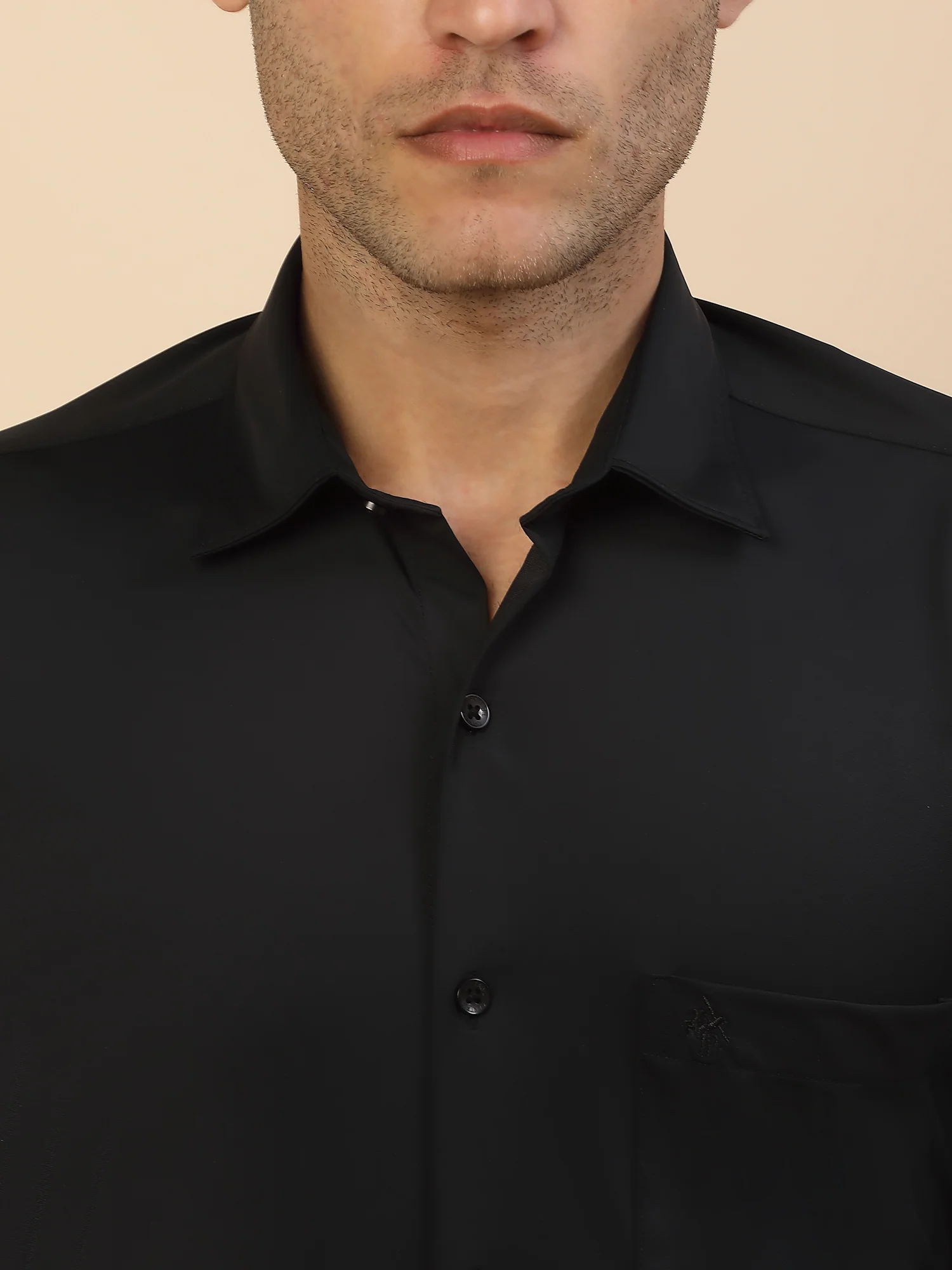 Men's Stylish Solid Formal Shirt | Regular Fit | Full Sleeve | Polyester | Smart Formal Wear - Image 6