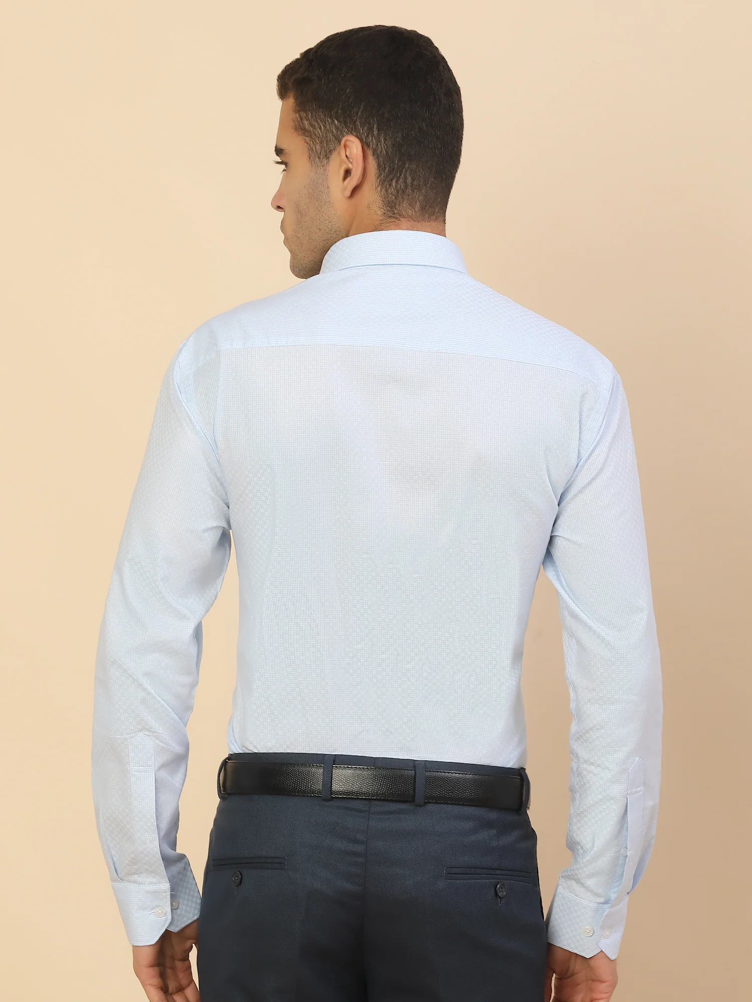 Men's Stylish Self Design Formal Shirt | Regular Fit | Full Sleeve | Pure Cotton | Smart Formal Wear - Image 8