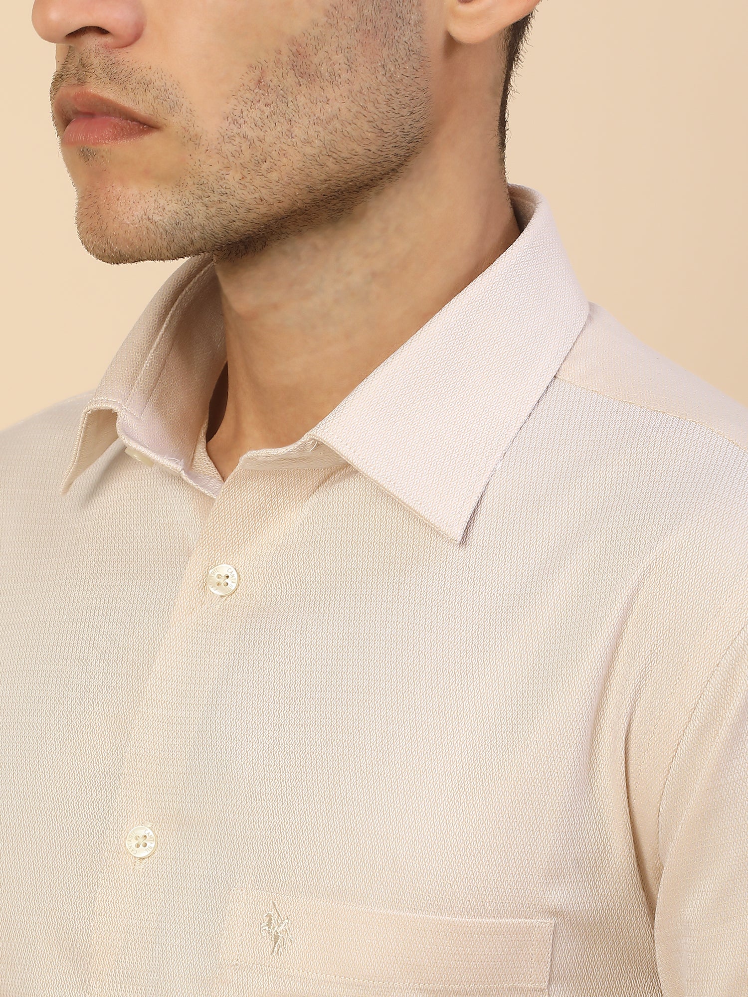 Men's Stylish Self Design Formal Shirt | Regular Fit | Full Sleeve | Pure Cotton | Smart Formal Wear - Image 7
