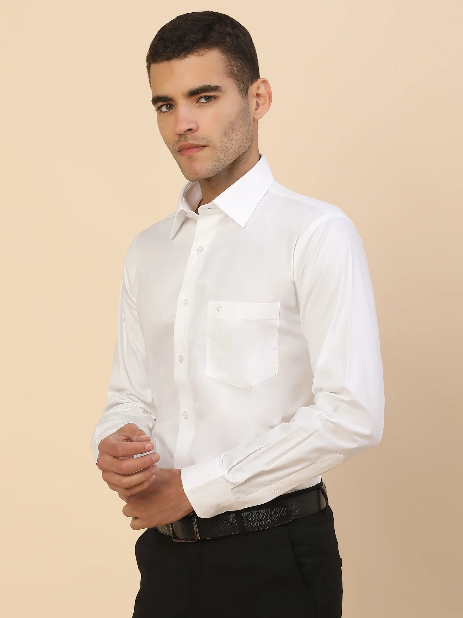 Men's Stylish Solid Formal Shirt | Regular Fit | Full Sleeve | Pure Cotton | Smart Formal Wear - Image 4