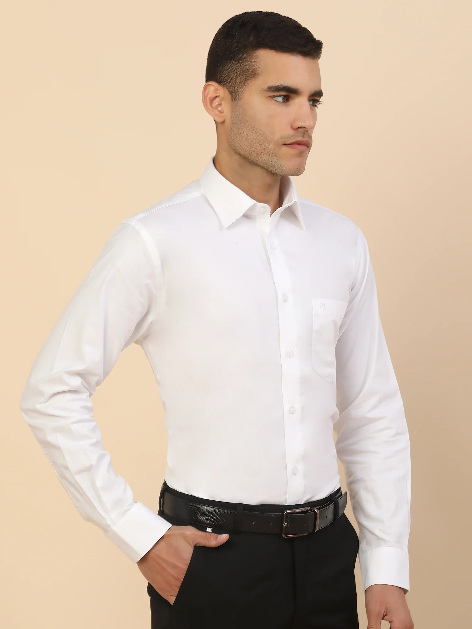 Men's Stylish Solid Formal Shirt | Regular Fit | Full Sleeve | Pure Cotton | Smart Formal Wear - Image 5