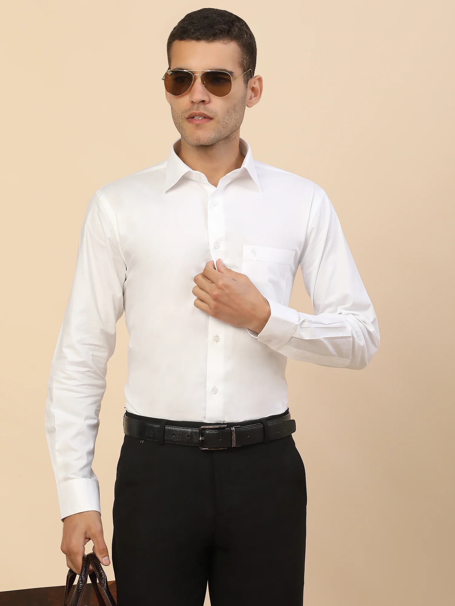 Men's Stylish Solid Formal Shirt | Regular Fit | Full Sleeve | Pure Cotton | Smart Formal Wear - Image 8