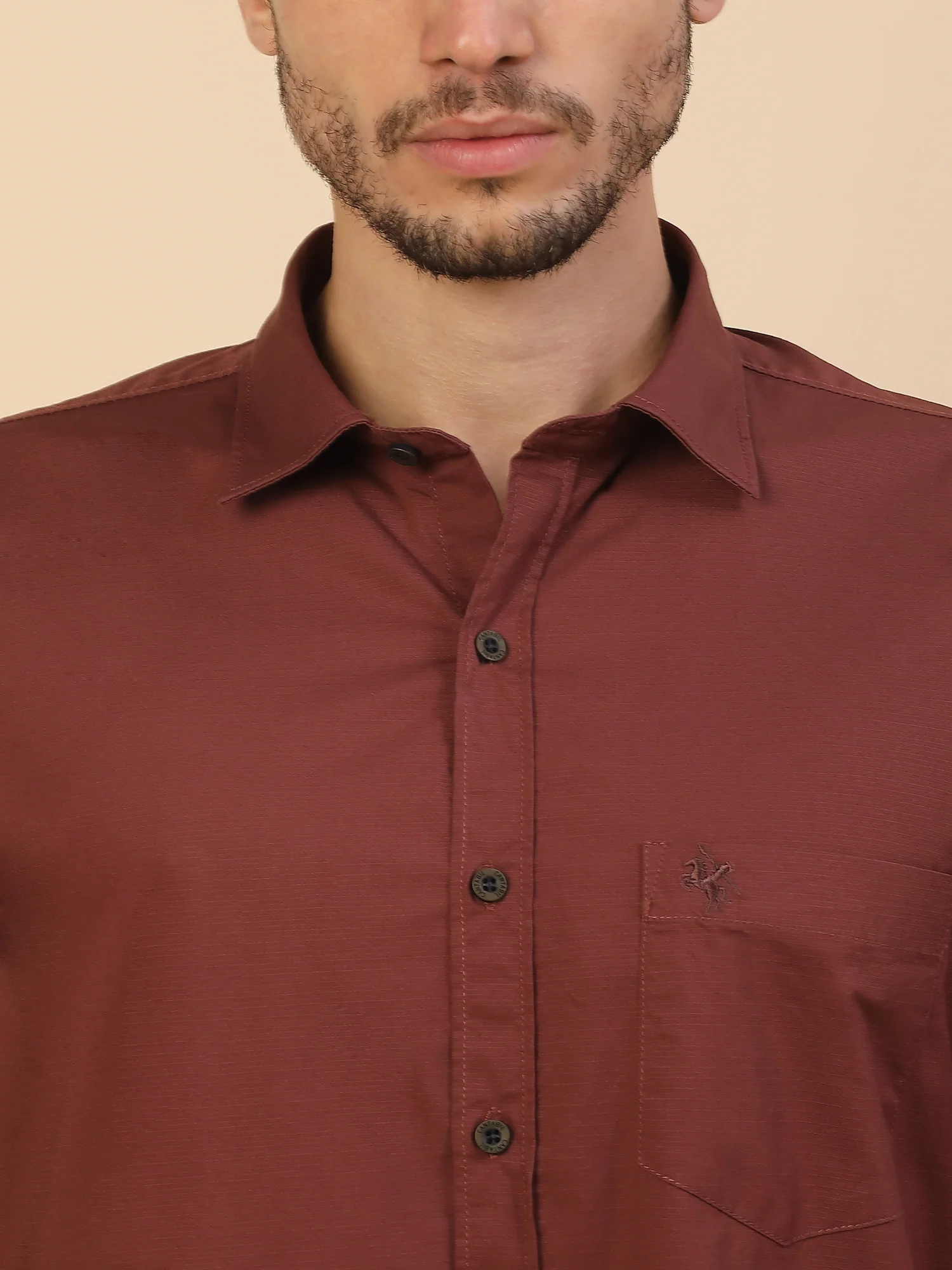Men's Stylish Solid Casual Shirt | Regular Fit | Full Sleeve | Cotton Blend | Smart Casual Wear - Image 4