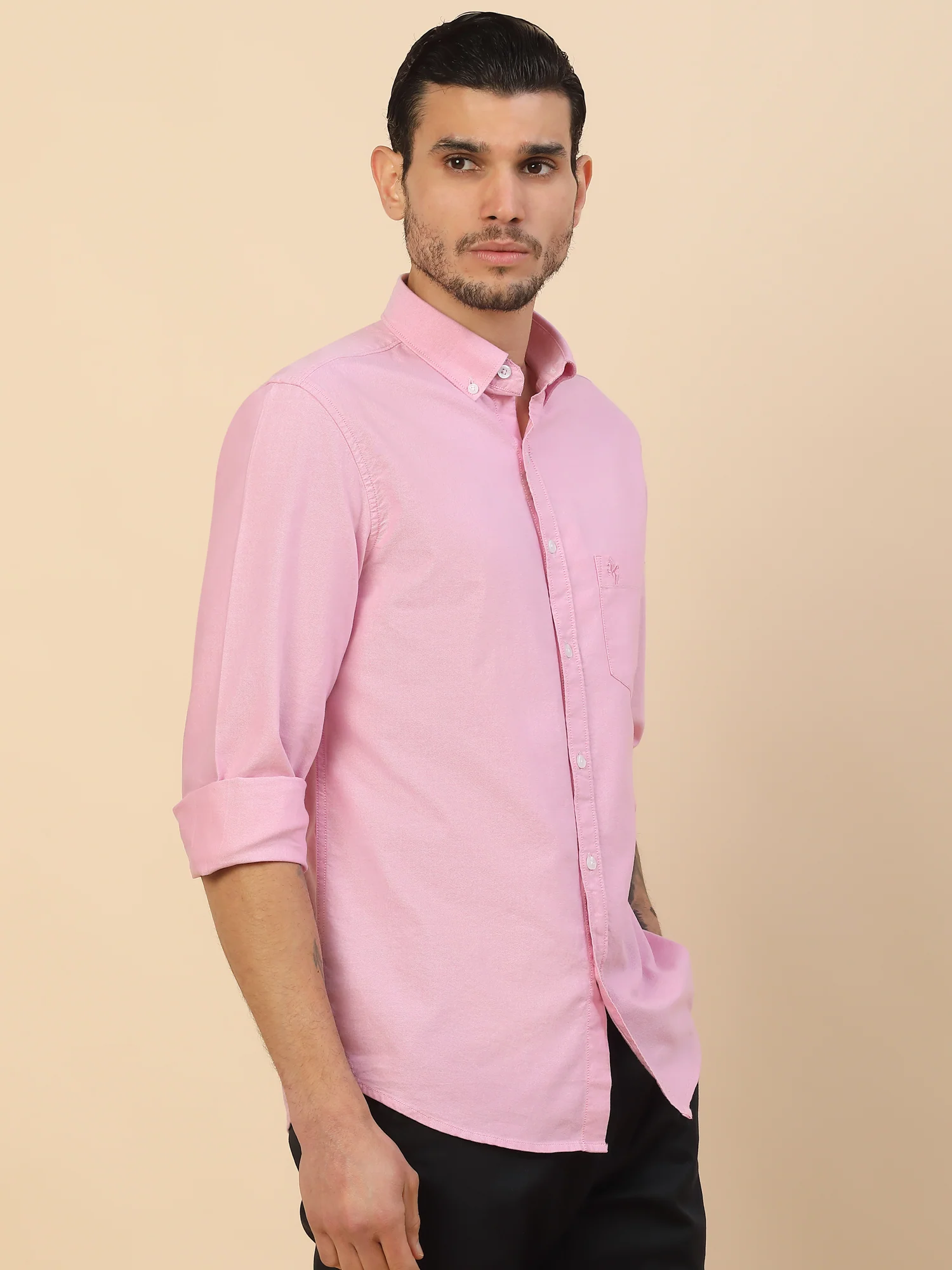Men's Stylish Solid Casual Shirt | Regular Fit | Full Sleeve | Pure Cotton | Smart Casual Wear - Image 7
