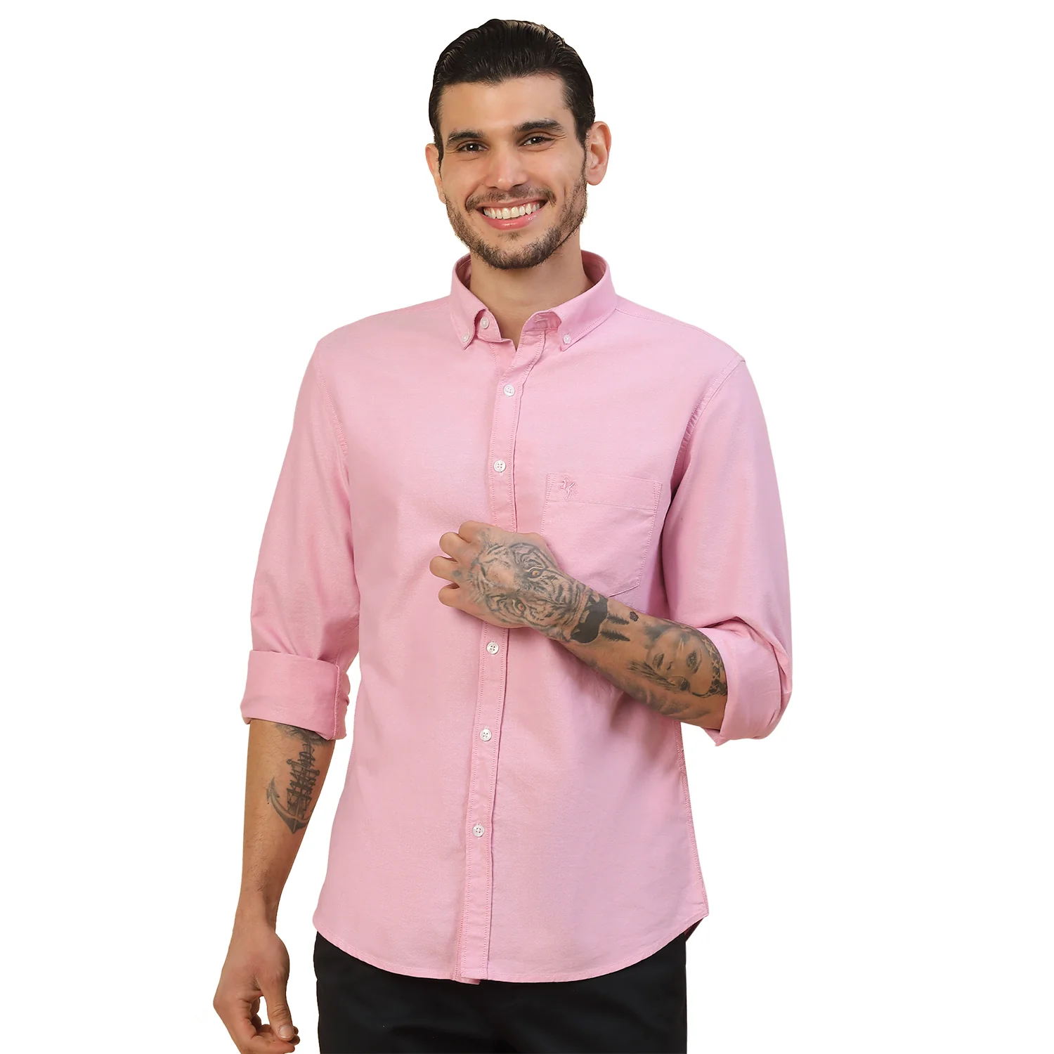 Men's Stylish Solid Casual Shirt | Regular Fit | Full Sleeve | Pure Cotton | Smart Casual Wear - Image 9