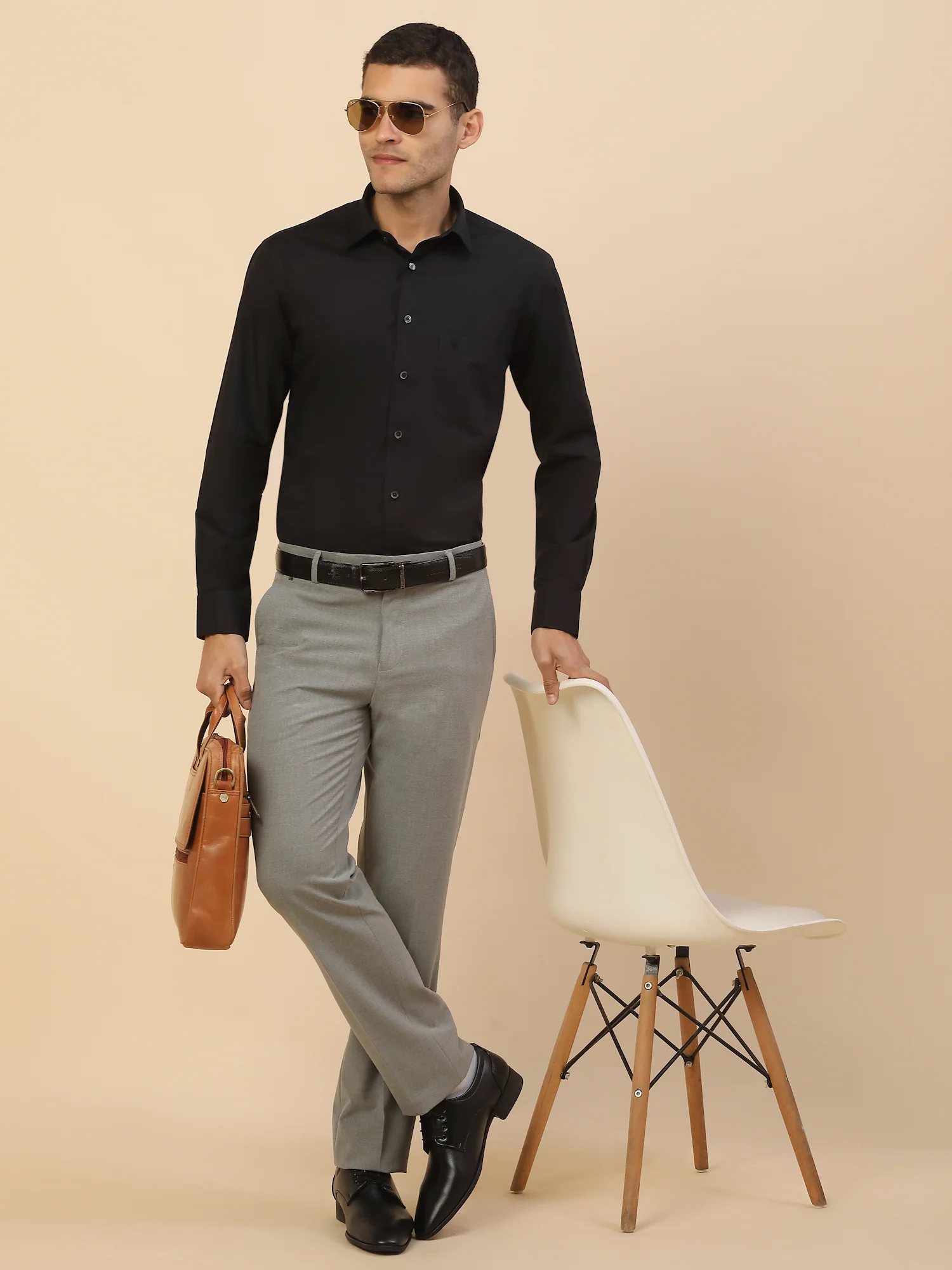 Men's Stylish Solid Formal Shirt | Regular Fit | Full Sleeve | Pure Cotton | Smart Formal Wear - Image 2