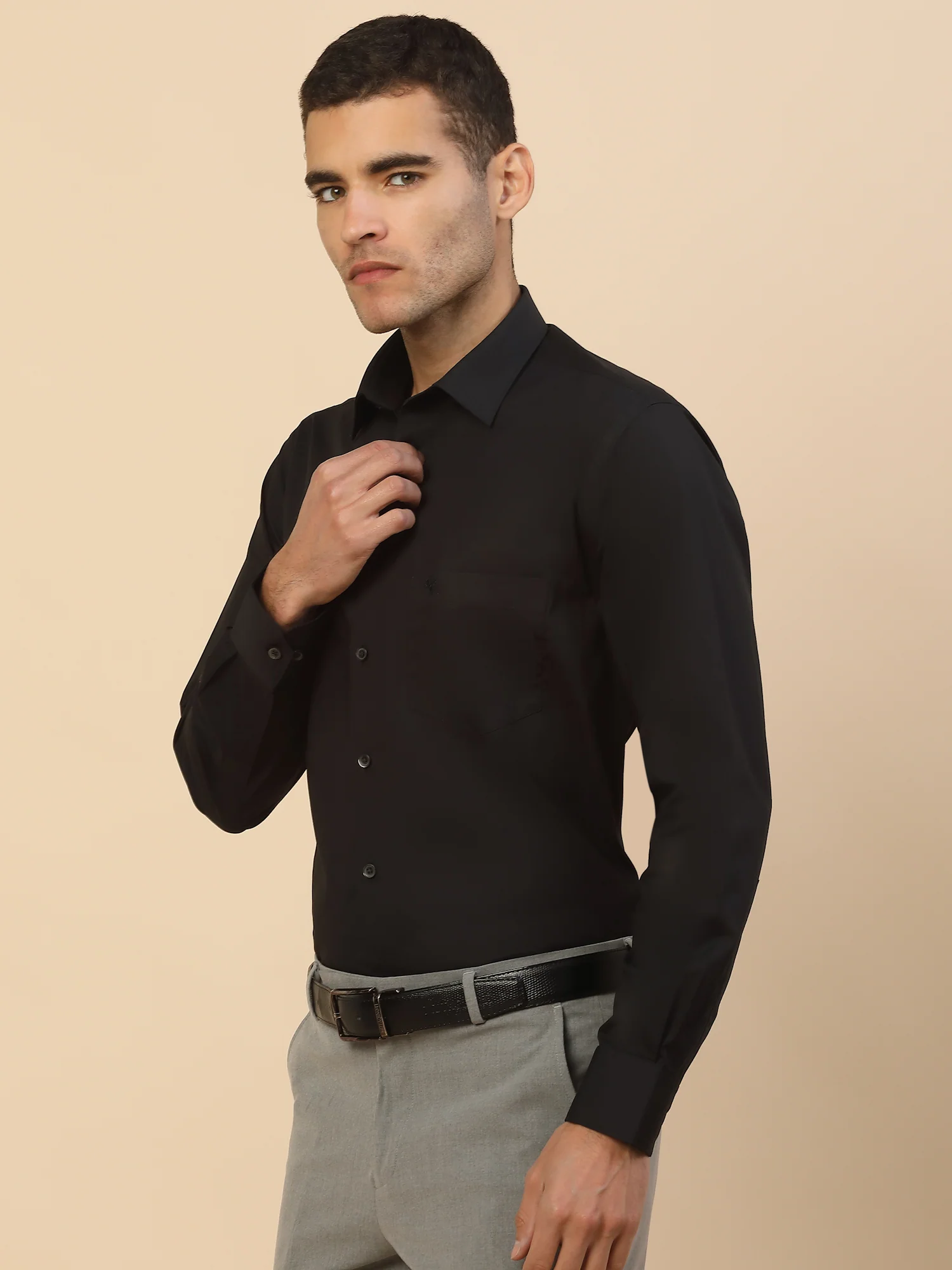 Men's Stylish Solid Formal Shirt | Regular Fit | Full Sleeve | Pure Cotton | Smart Formal Wear - Image 4