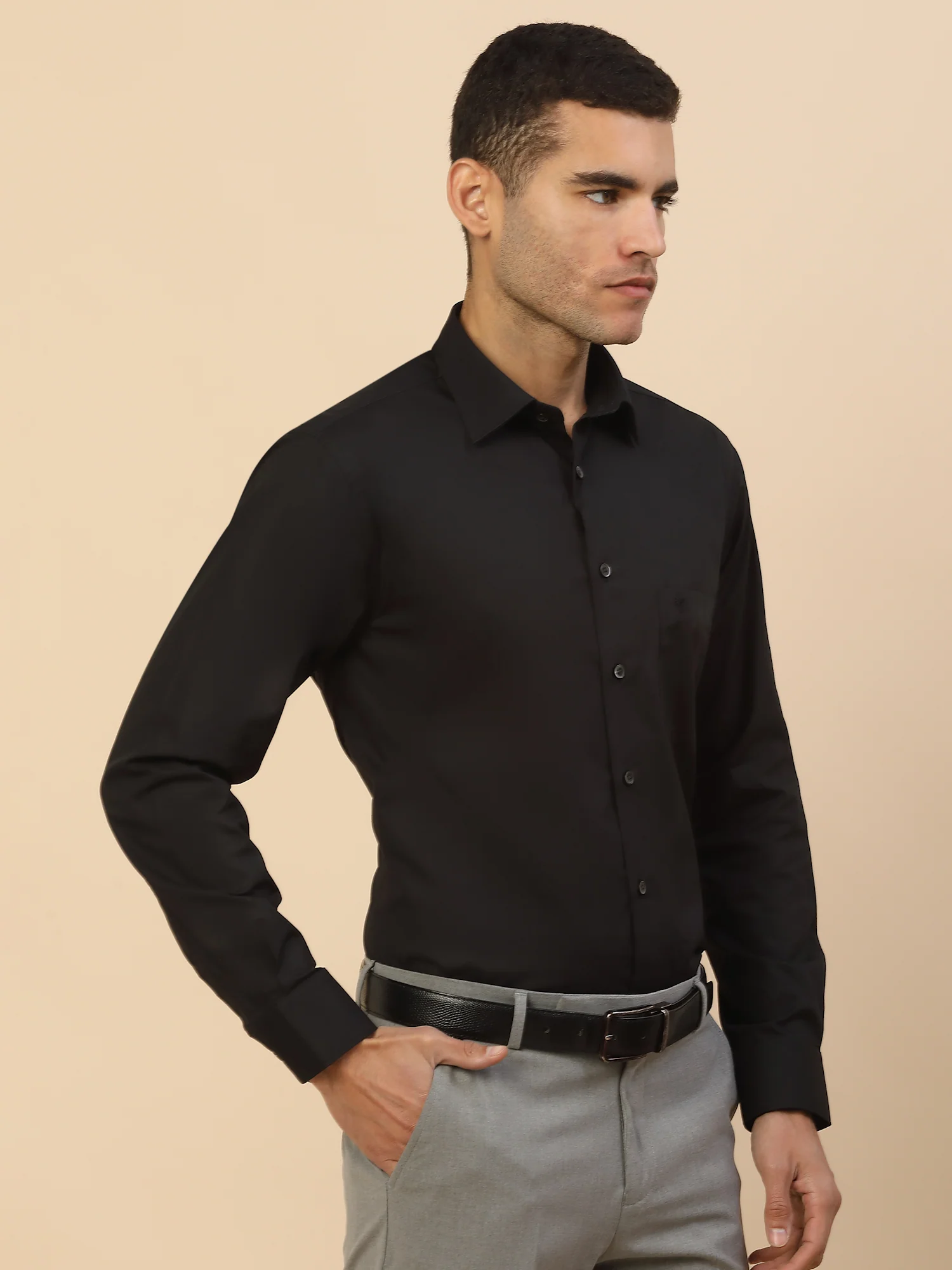 Men's Stylish Solid Formal Shirt | Regular Fit | Full Sleeve | Pure Cotton | Smart Formal Wear - Image 5