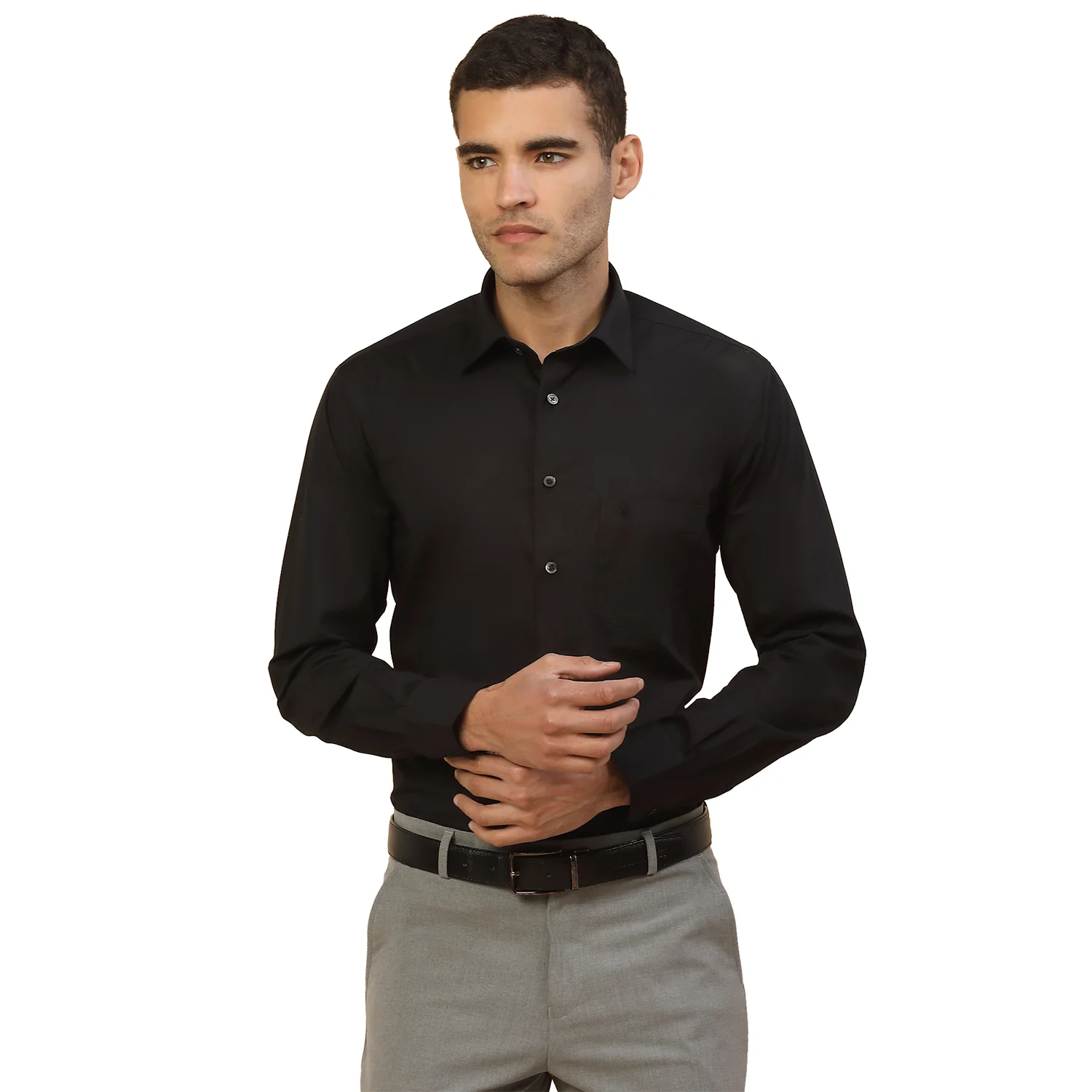 Men's Stylish Solid Formal Shirt | Regular Fit | Full Sleeve | Pure Cotton | Smart Formal Wear - Image 9