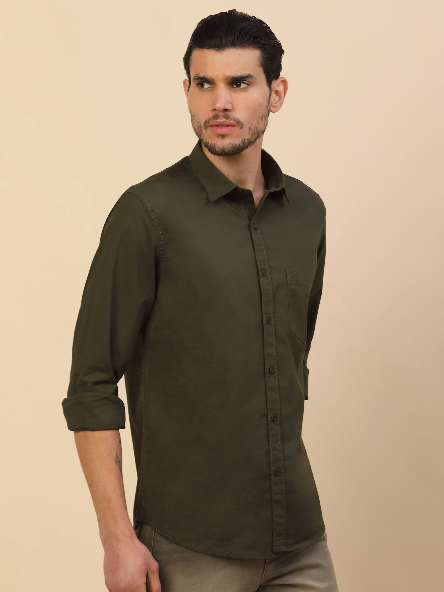 Men's Stylish Solid Casual Shirt | Regular Fit | Full Sleeve | Pure Cotton | Smart Casual Wear (Copy) (Copy) - Image 7