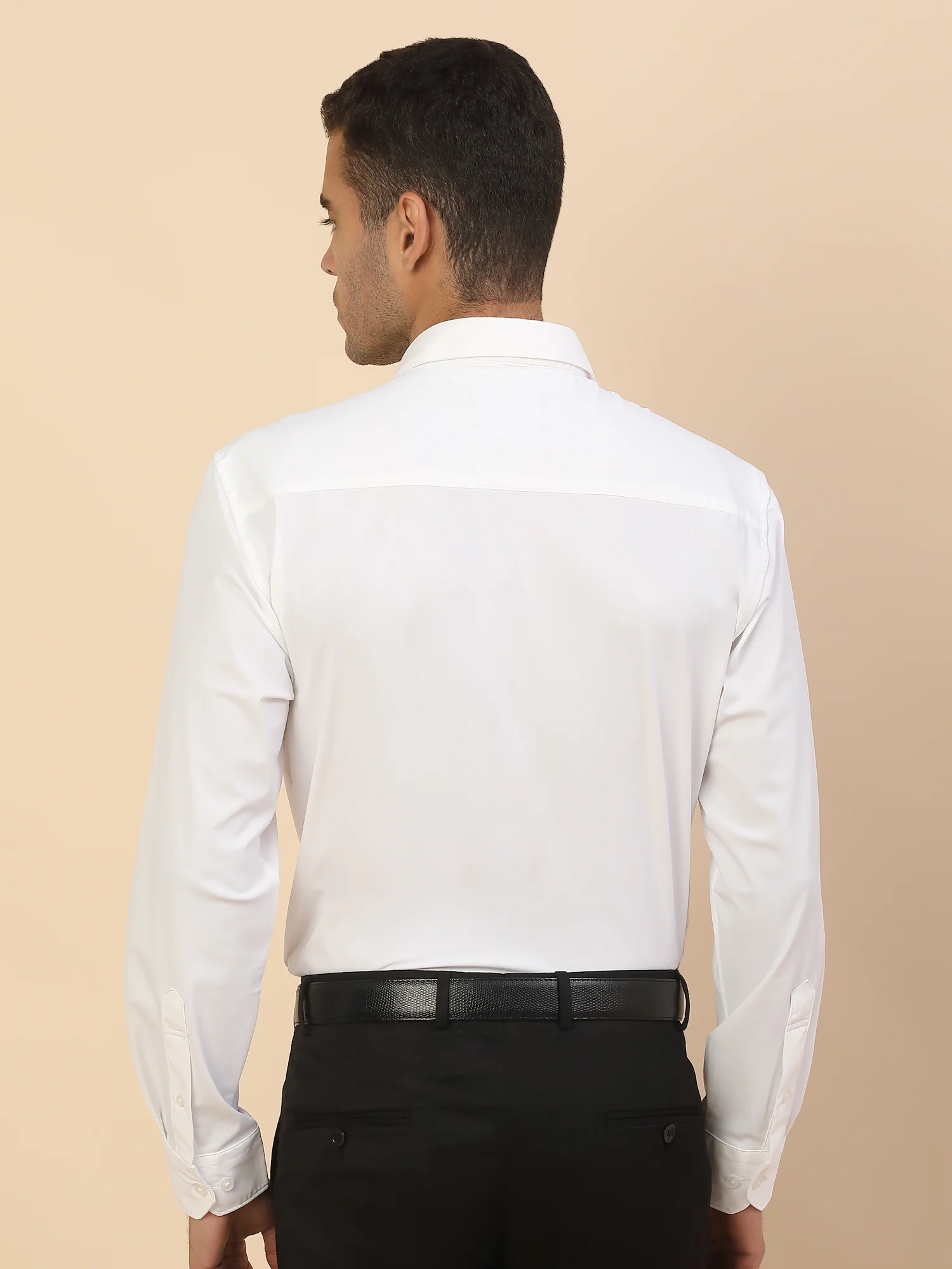 Men's Stylish Solid Formal Shirt | Regular Fit | Full Sleeve | Polyester | Smart Formal Wear - Image 2