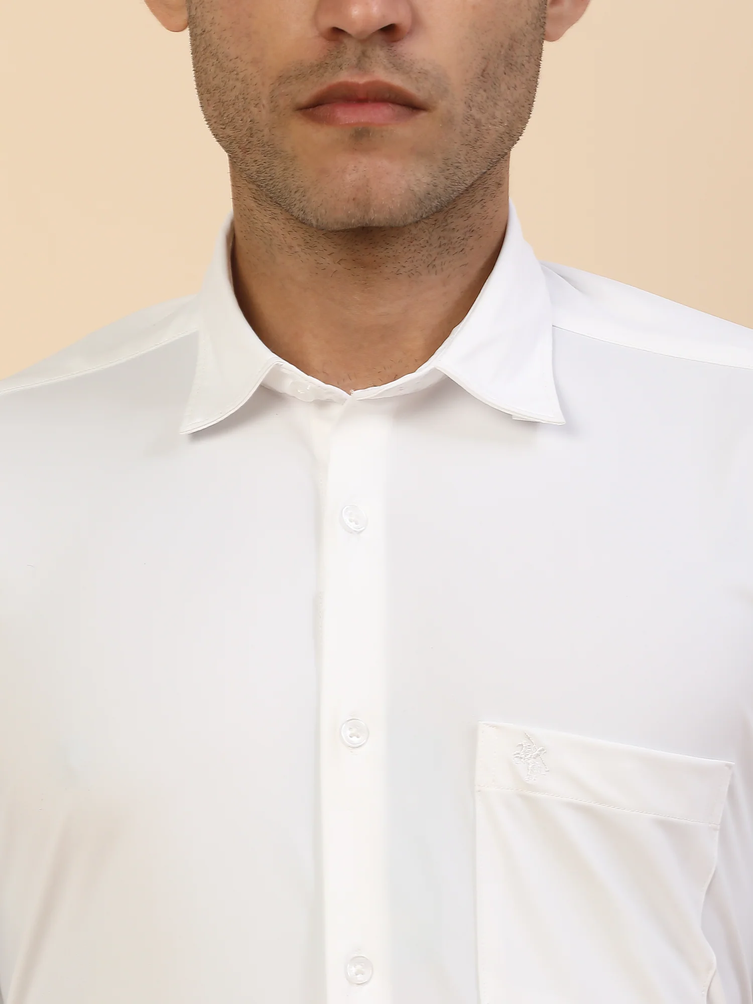 Men's Stylish Solid Formal Shirt | Regular Fit | Full Sleeve | Polyester | Smart Formal Wear - Image 6