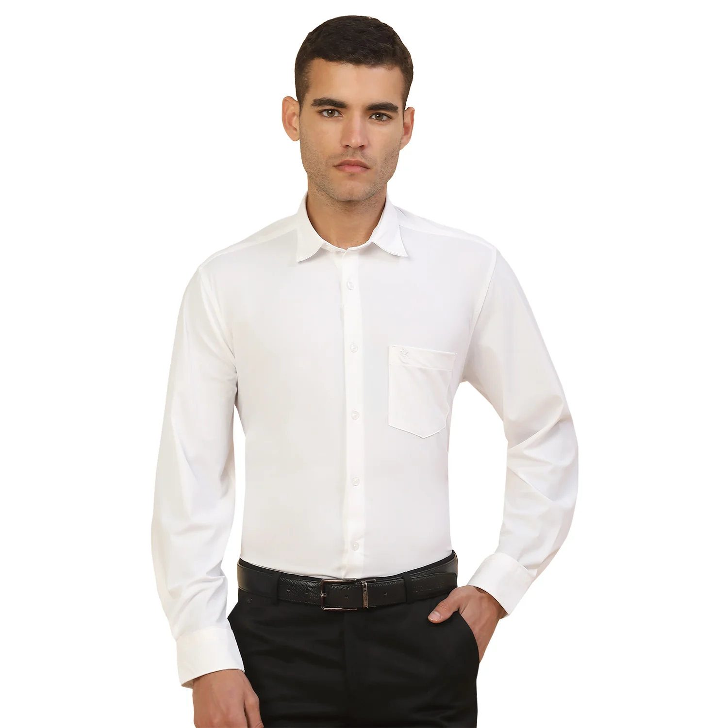 Men's Stylish Solid Formal Shirt | Regular Fit | Full Sleeve | Polyester | Smart Formal Wear - Image 9