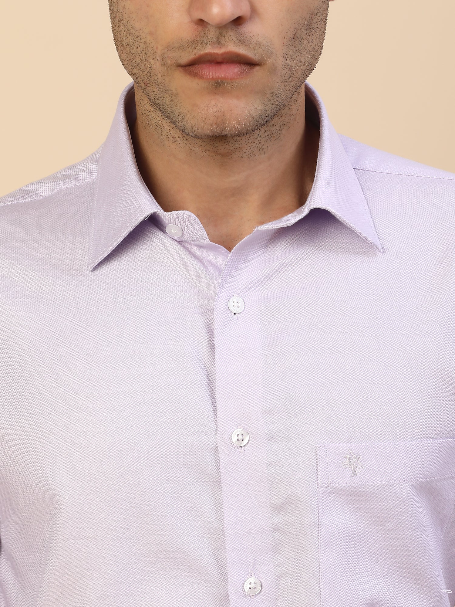 Men's Stylish Self Design Formal Shirt | Regular Fit | Full Sleeve | Pure Cotton | Smart Formal Wear - Image 5