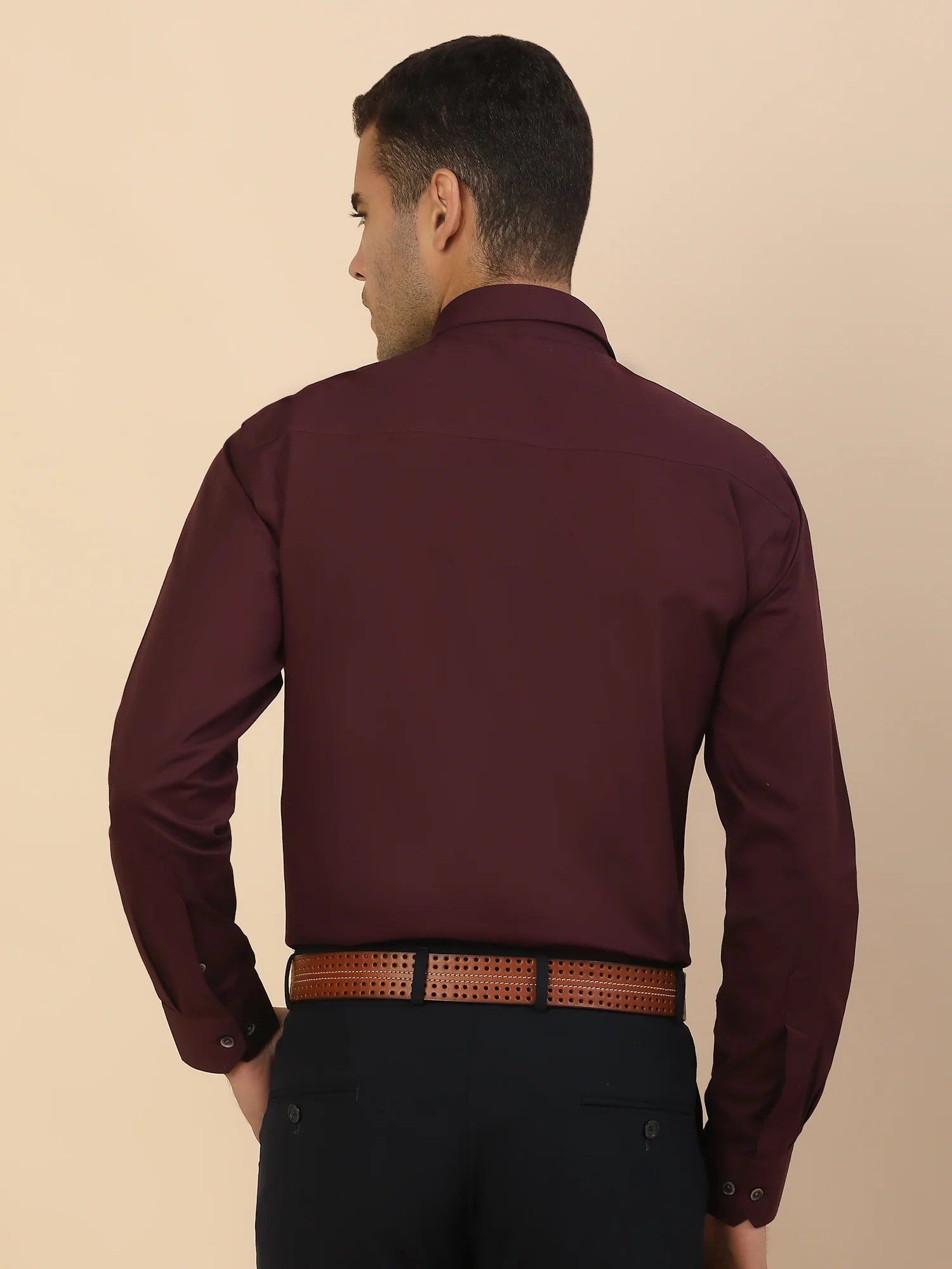 Men's Stylish Solid Formal Shirt | Regular Fit | Full Sleeve | Pure Cotton | Smart Formal Wear - Image 3