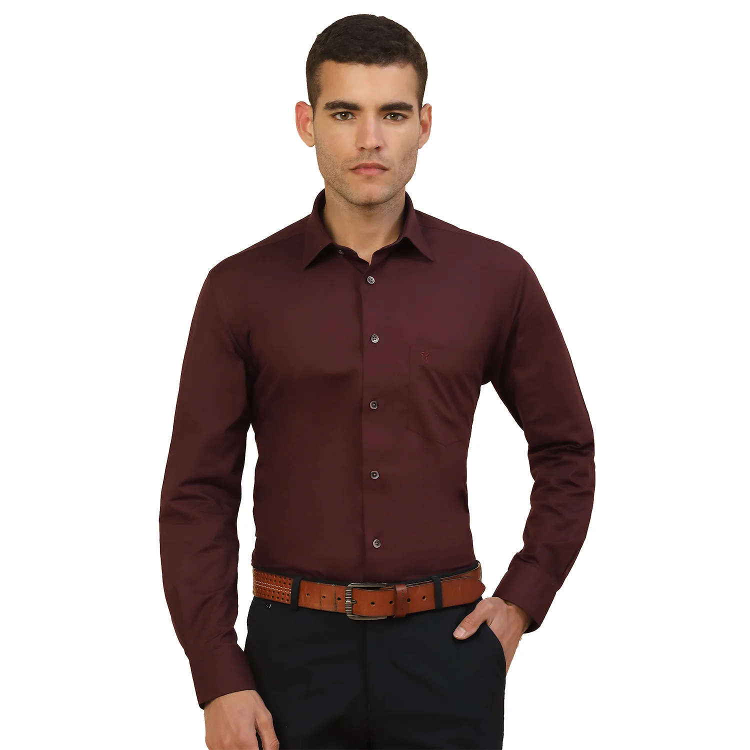 Men's Stylish Solid Formal Shirt | Regular Fit | Full Sleeve | Pure Cotton | Smart Formal Wear - Image 9